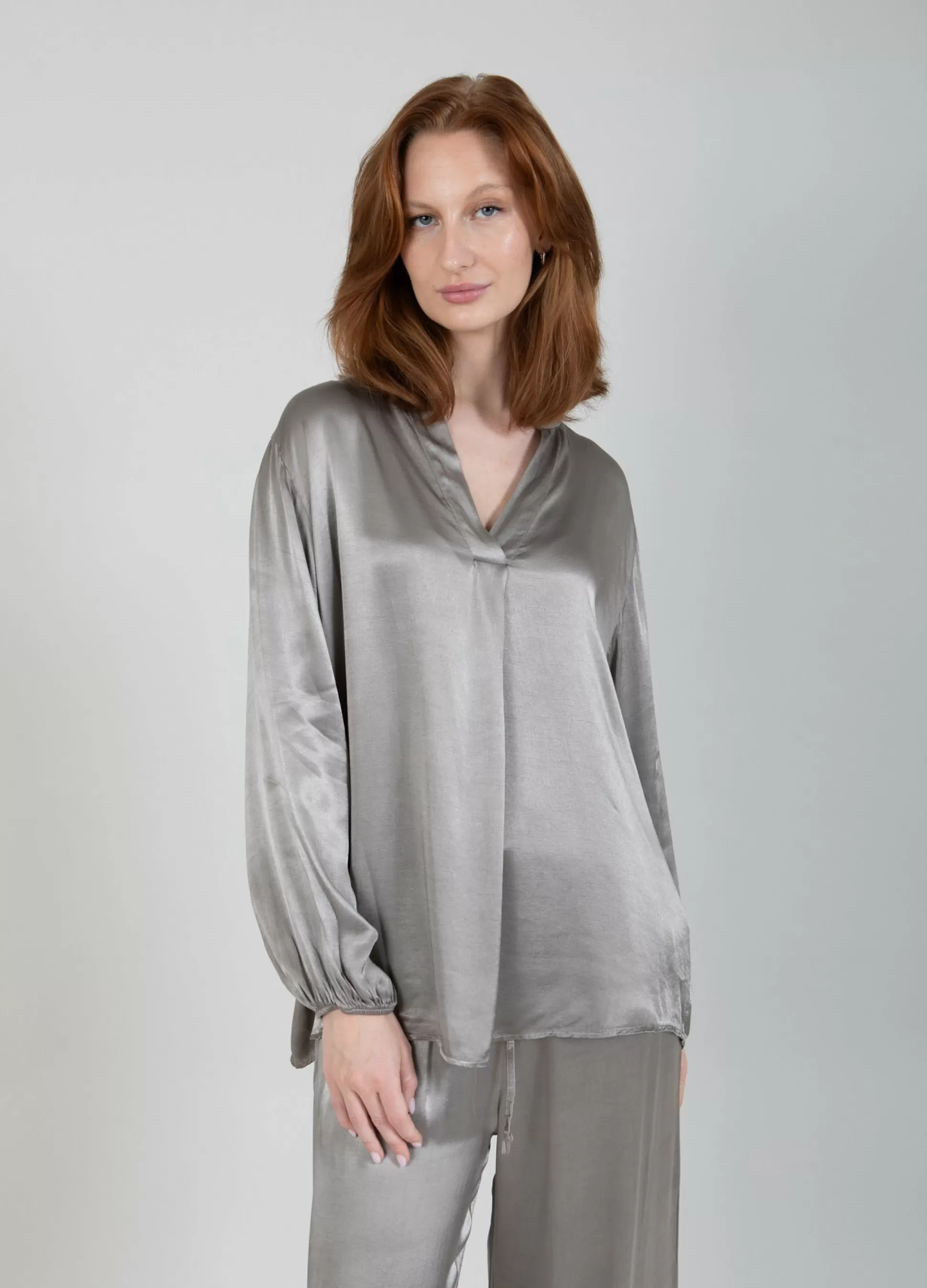 Coster Copenhagen Blouse In Viscose Light Grey Cheap