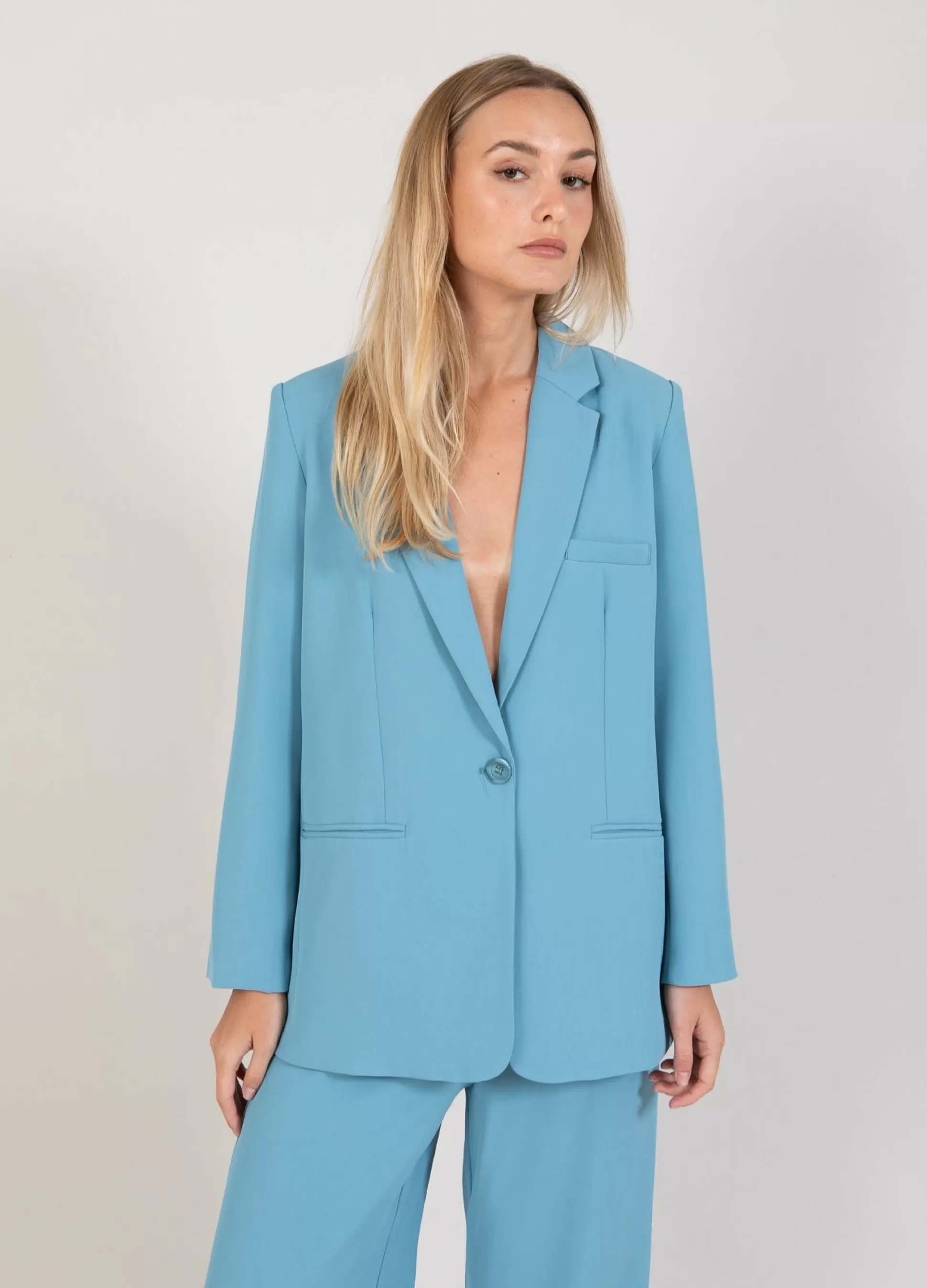 Coster Copenhagen Cc Heart Ada Blazer Ash Blue Sale