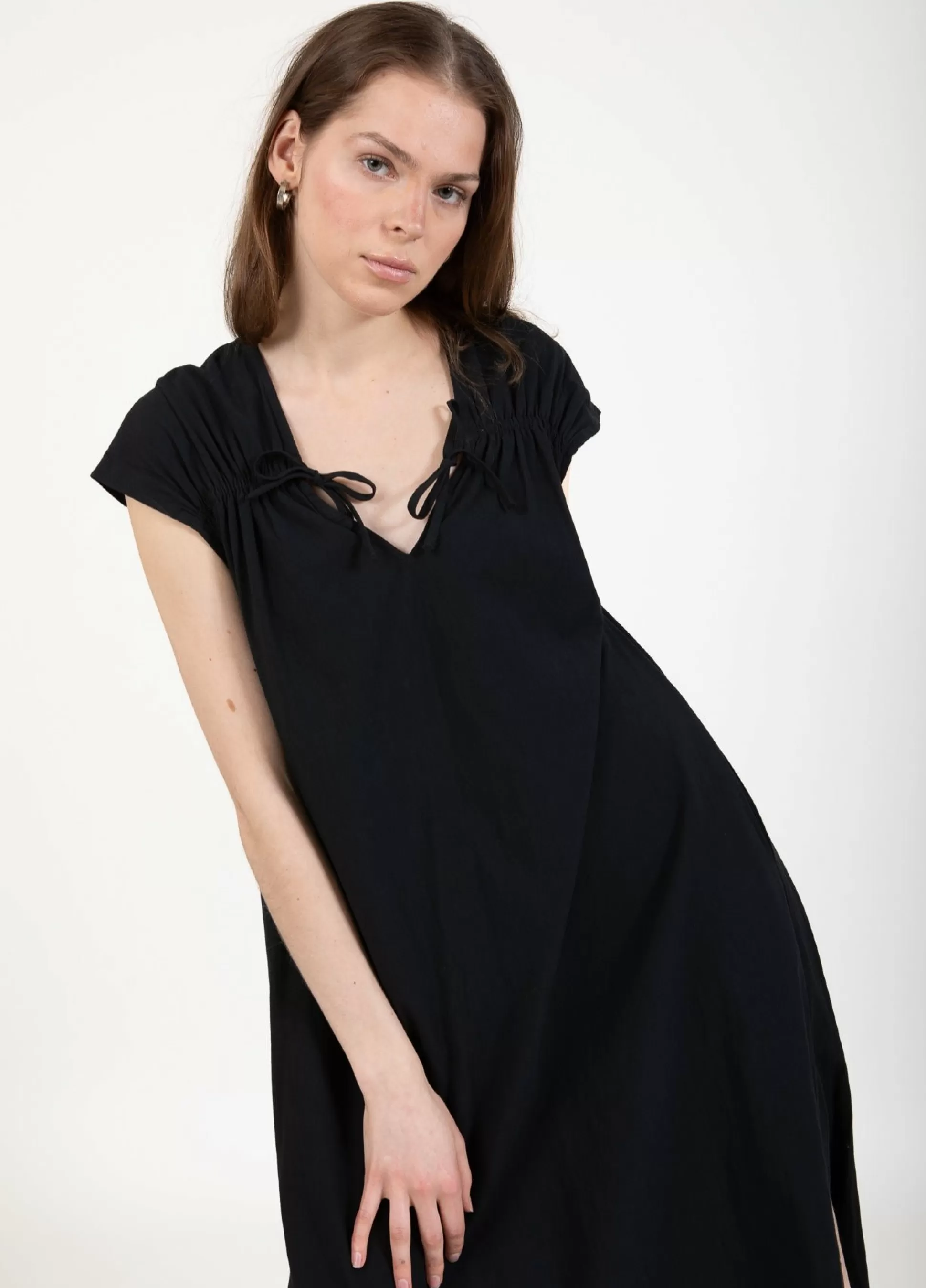 Coster Copenhagen Cc Heart Aliza Dress With Gatherings Black Best