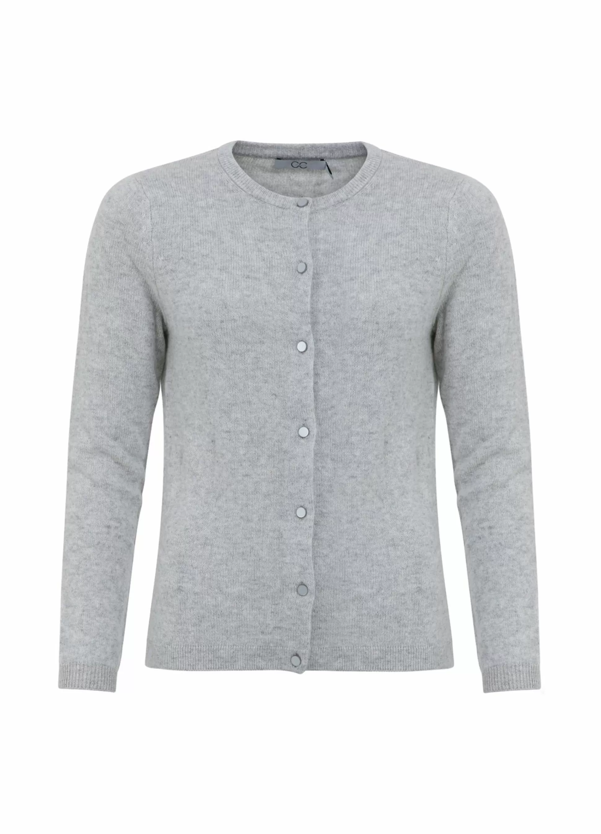 Coster Copenhagen Cc Heart Cashmere Cardigan Grey Melange Cheap