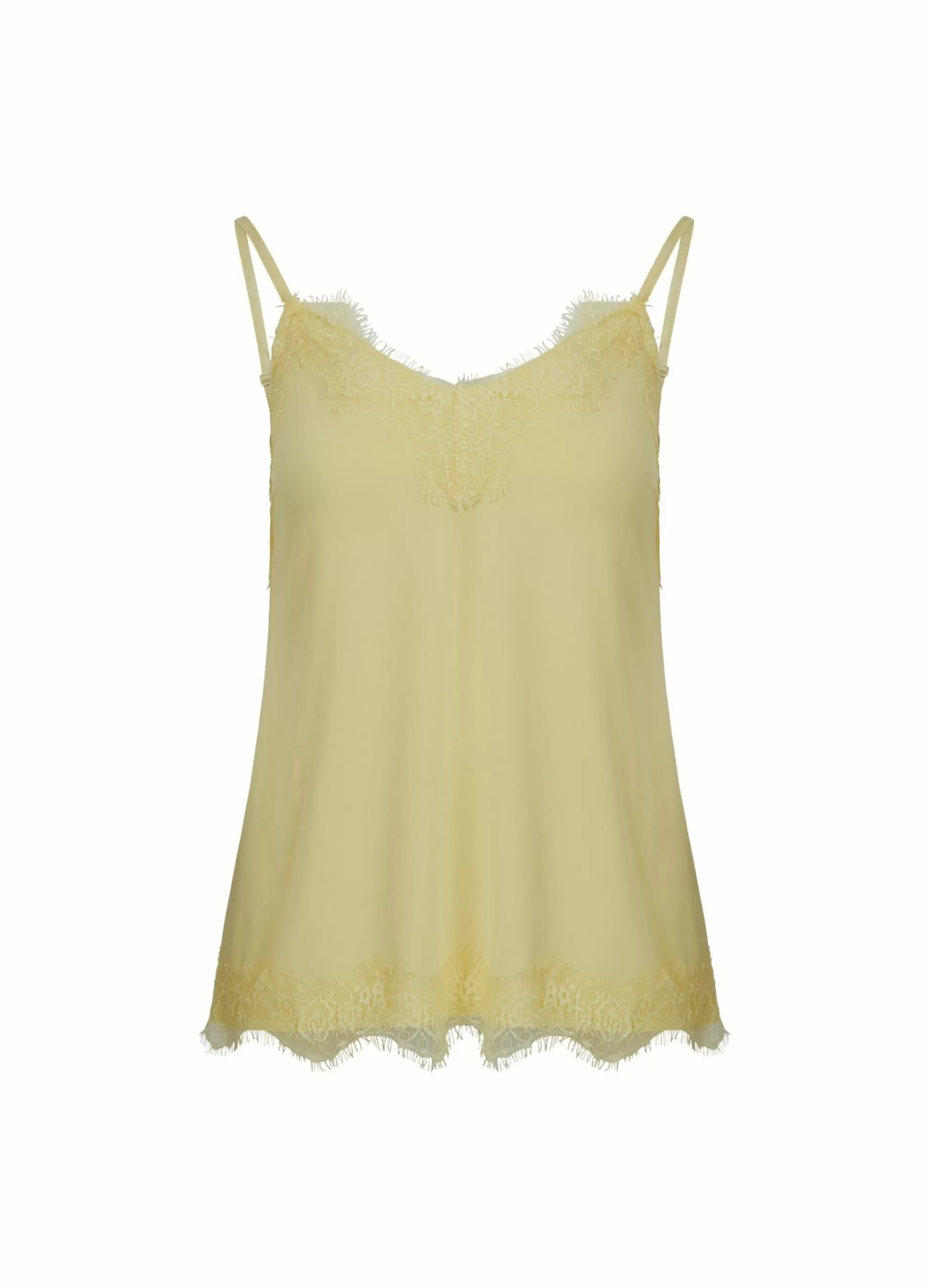 Coster Copenhagen Cc Heart Lace Top Sunny Yellow Shop