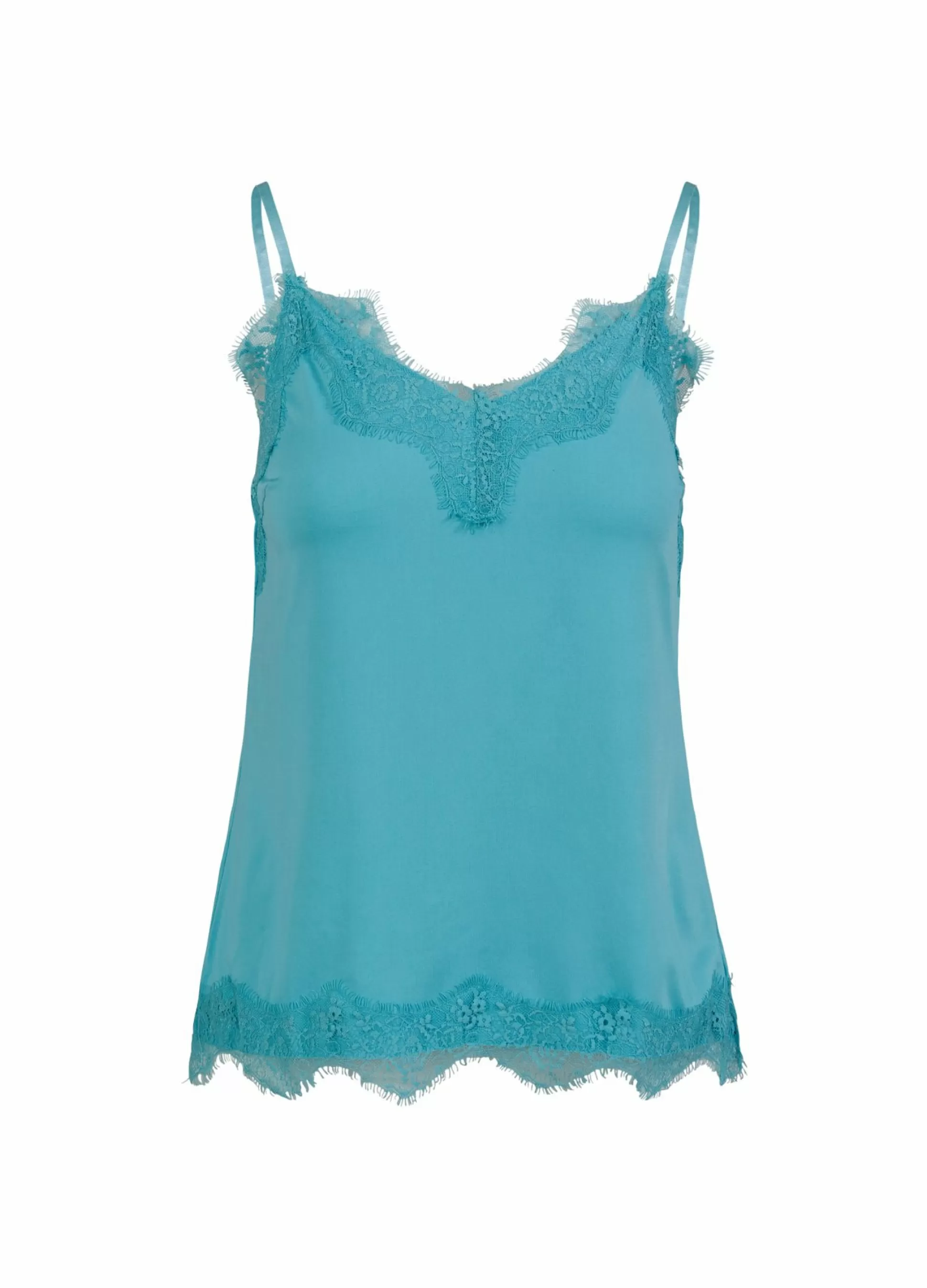 Coster Copenhagen Cc Heart Lace Top Aqua Blue Discount