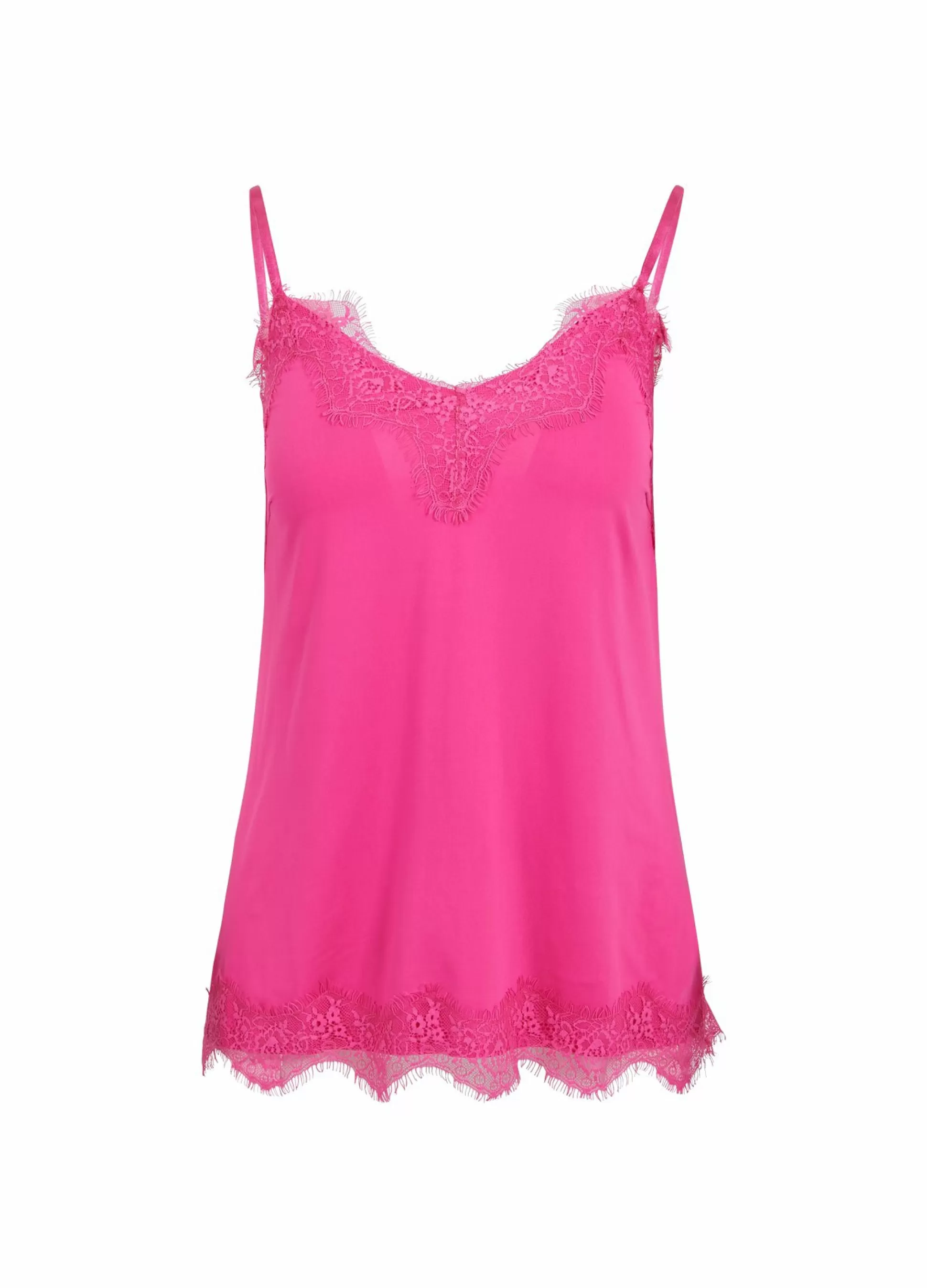 Coster Copenhagen Cc Heart Lace Top Hot Pink Best