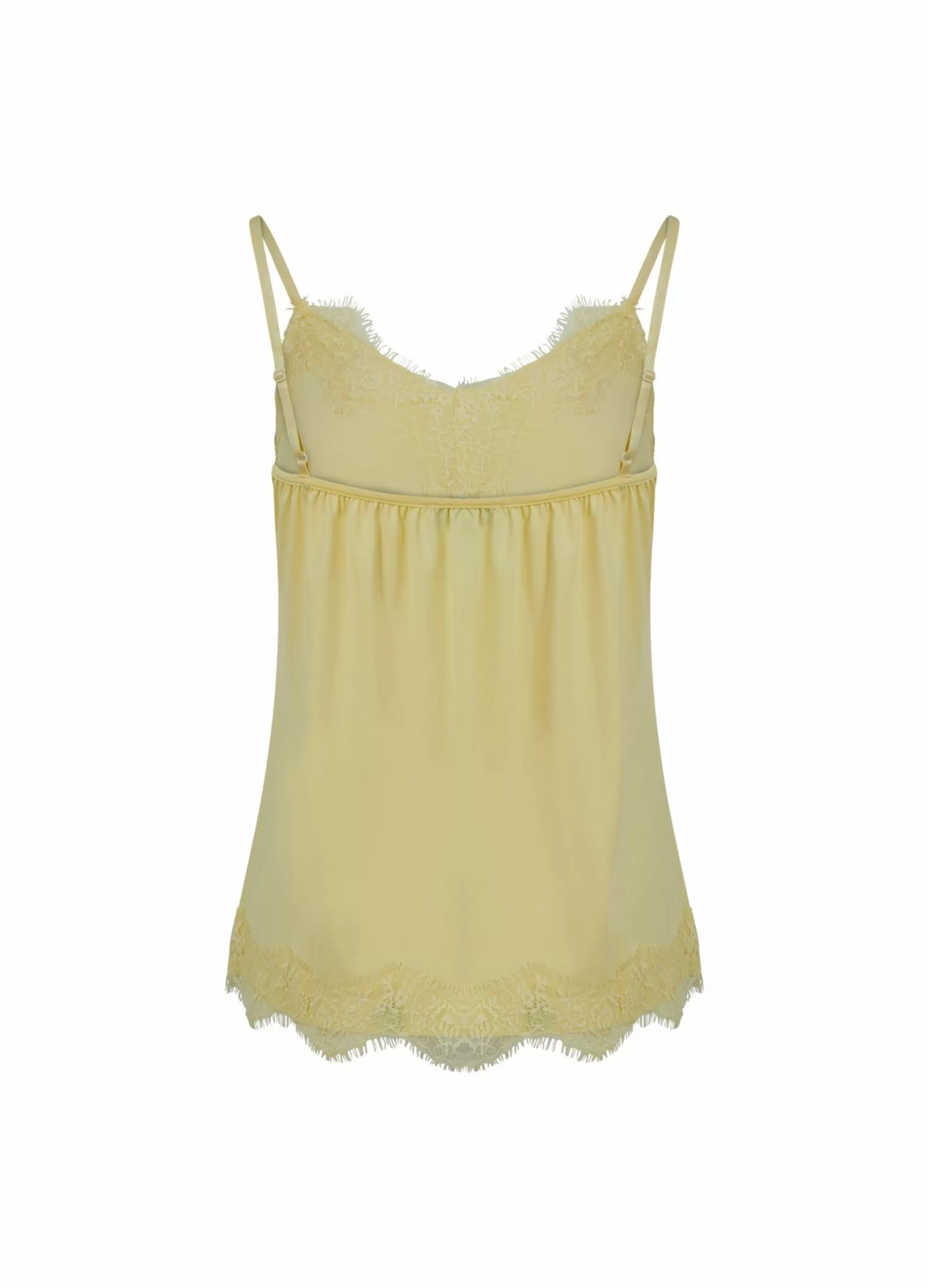 Coster Copenhagen Cc Heart Lace Top Sunny Yellow Shop