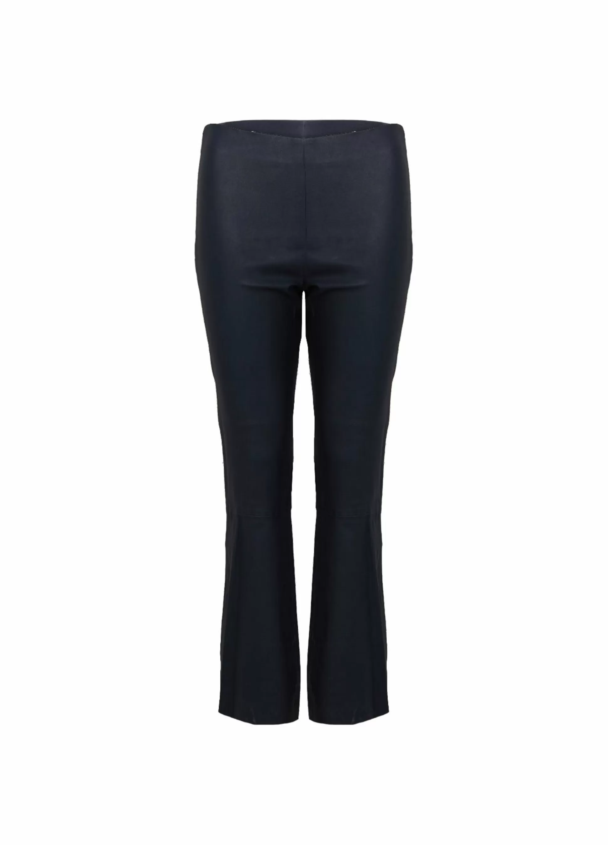 Coster Copenhagen Cc Heart Leather Leggings In Ankle Length Dark Blue Flash Sale