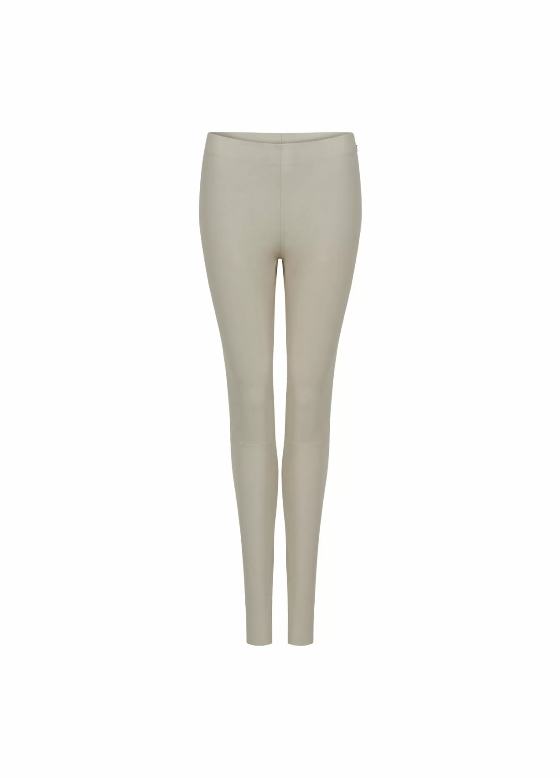 Coster Copenhagen Cc Heart Leggings In Leather Cold Cream Store