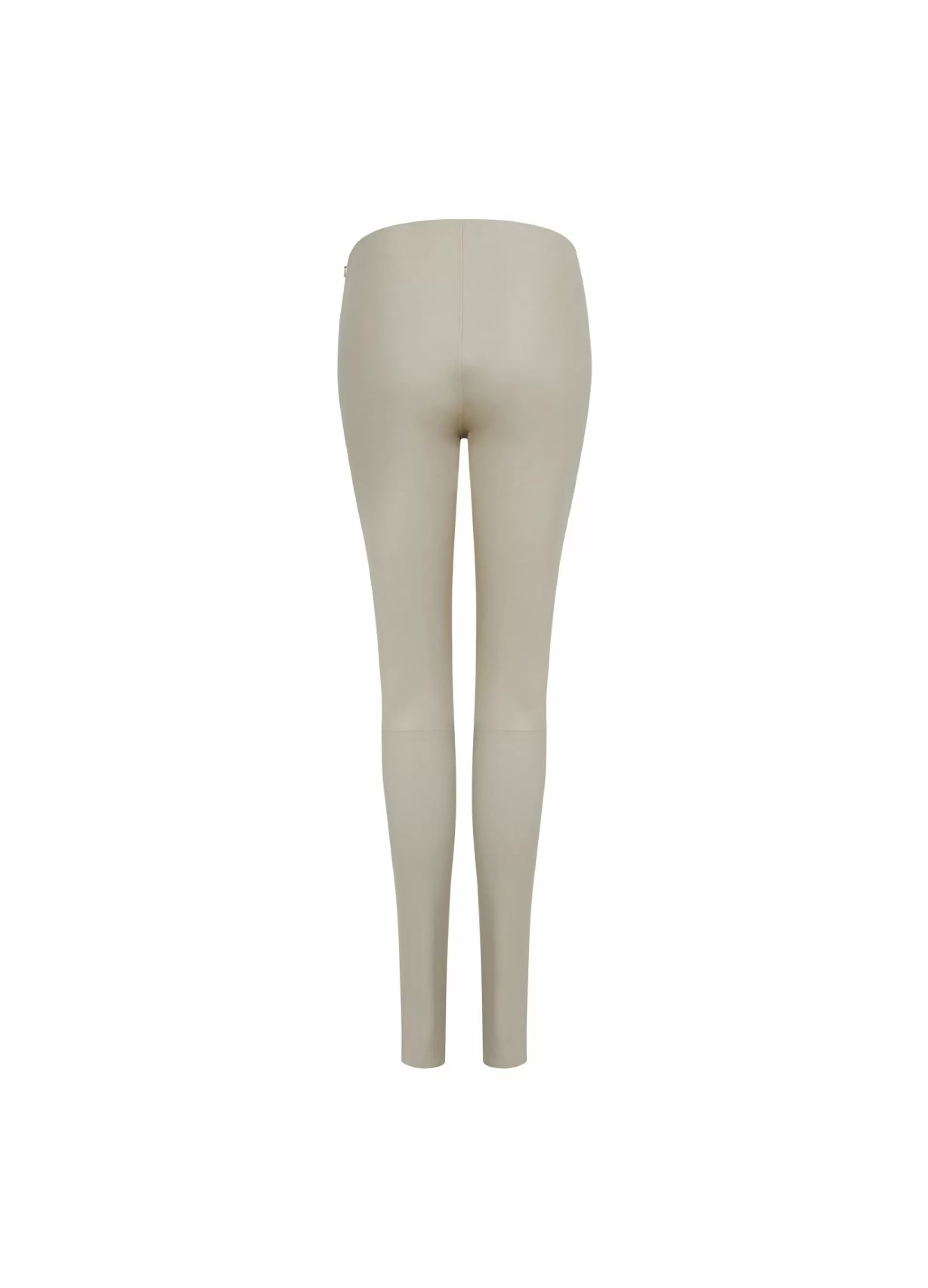 Coster Copenhagen Cc Heart Leggings In Leather Cold Cream Store