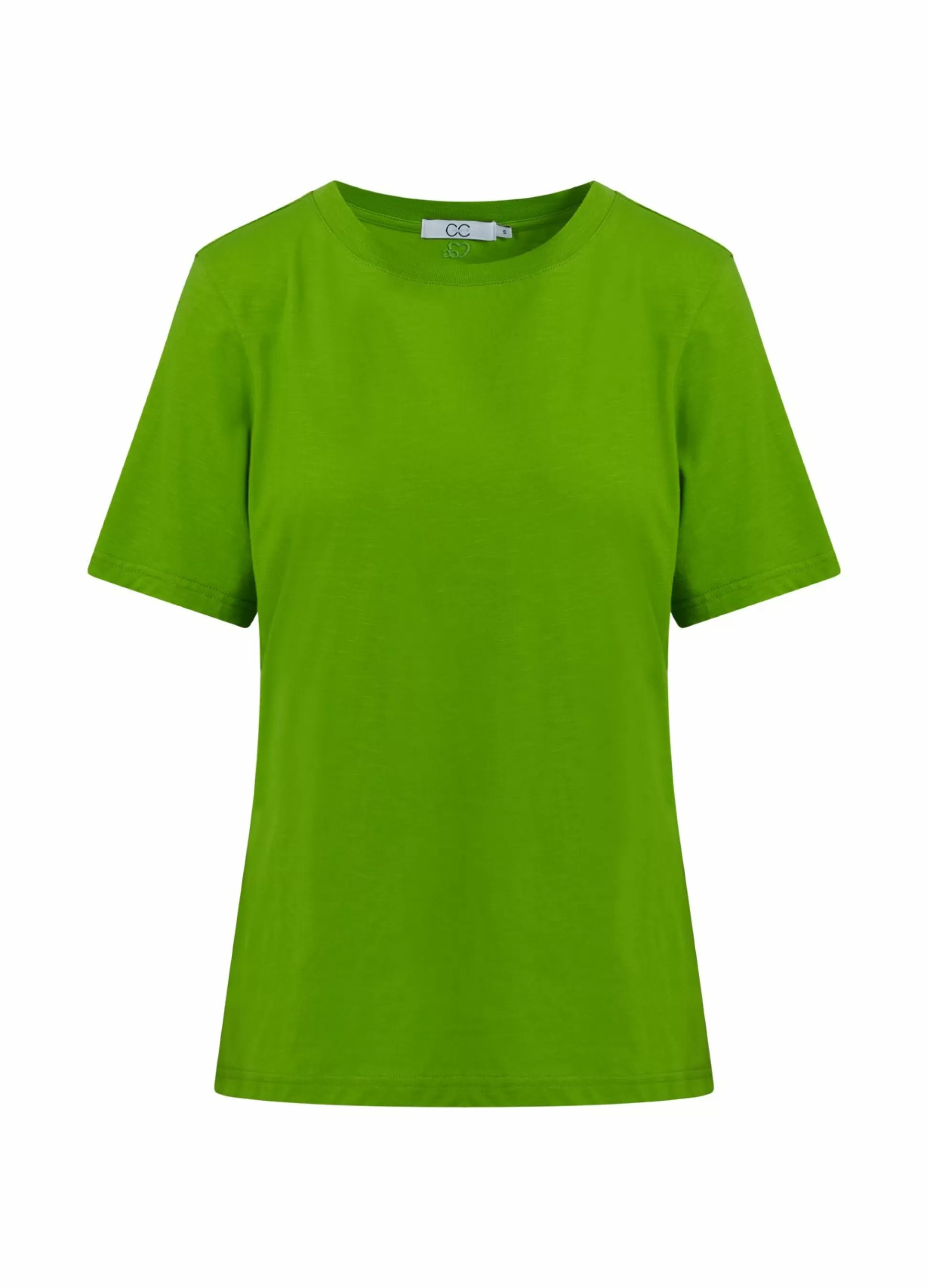 Coster Copenhagen Cc Heart Regular T-Shirt Flashy Green New