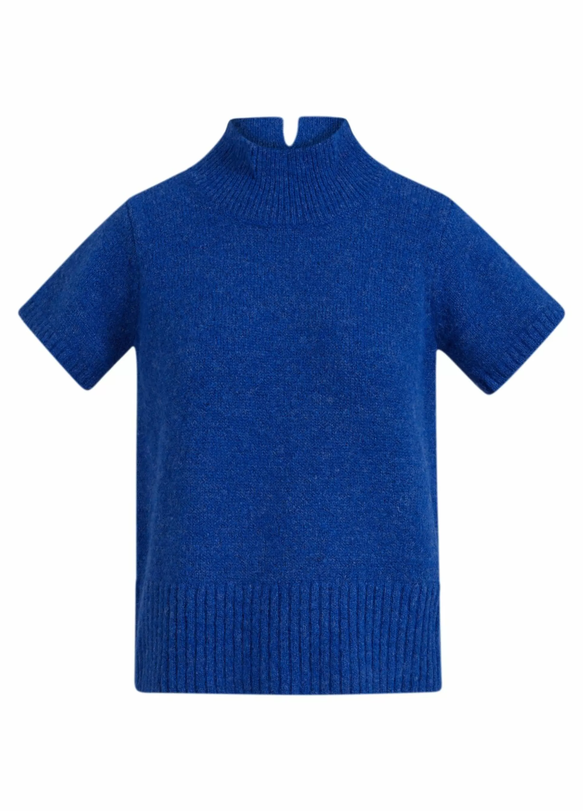 Coster Copenhagen Cc Heart Short Sleeve Alpaca Top Cobalt Blue Store