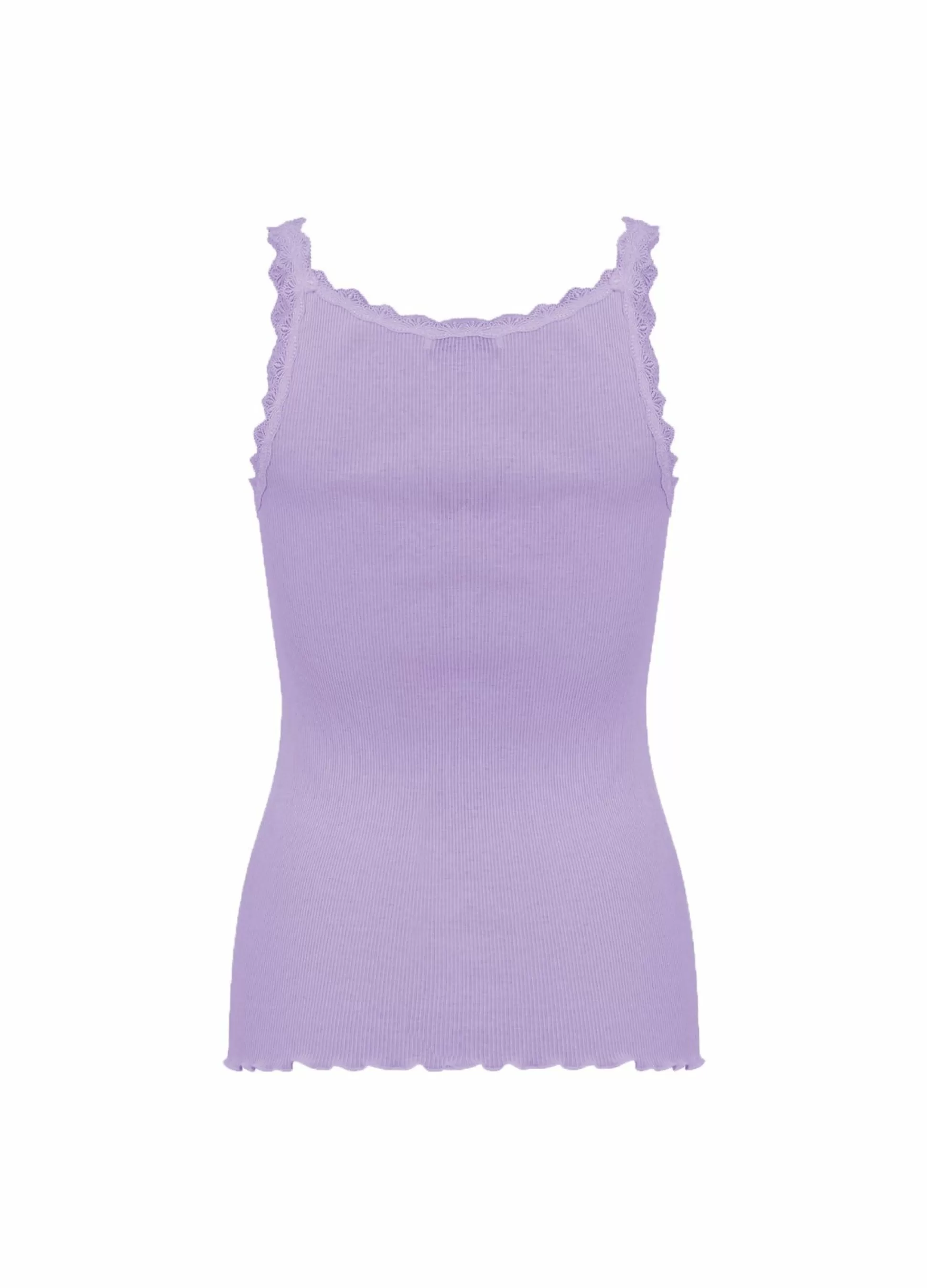 Coster Copenhagen Cc Heart Silk Camisole With Lace Lavender Flash Sale