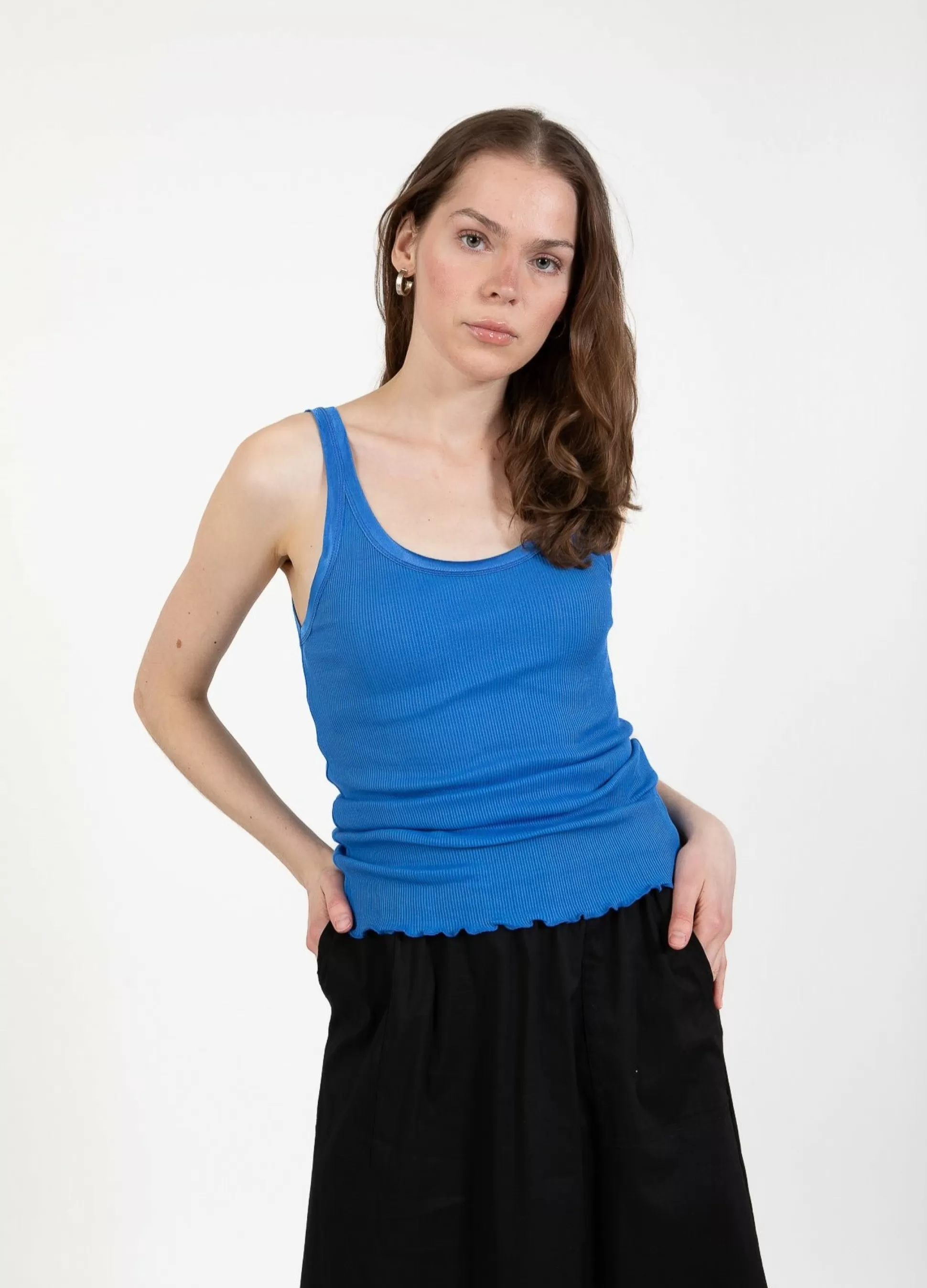 Coster Copenhagen Cc Heart Silk Strappy Top Cobalt Blue Outlet