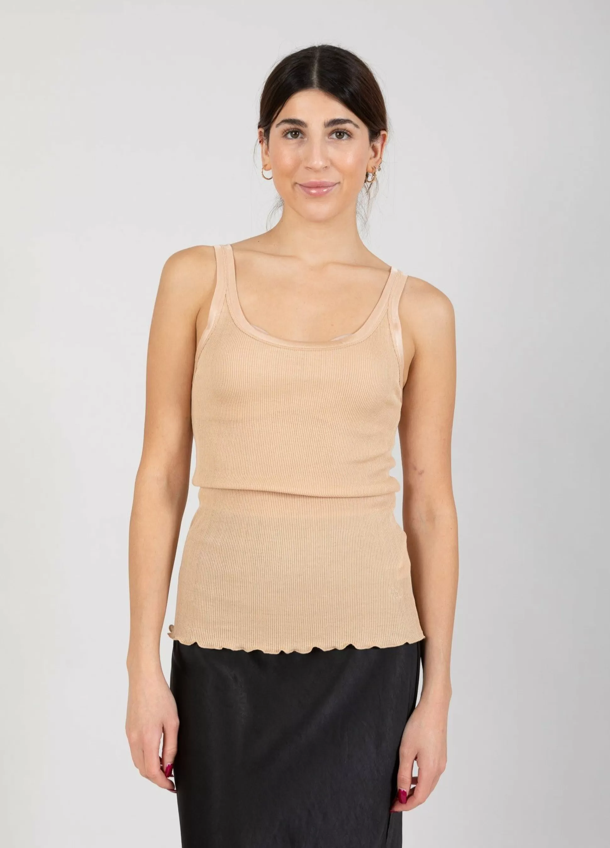 Coster Copenhagen Cc Heart Silk Strappy Top Tan Cheap