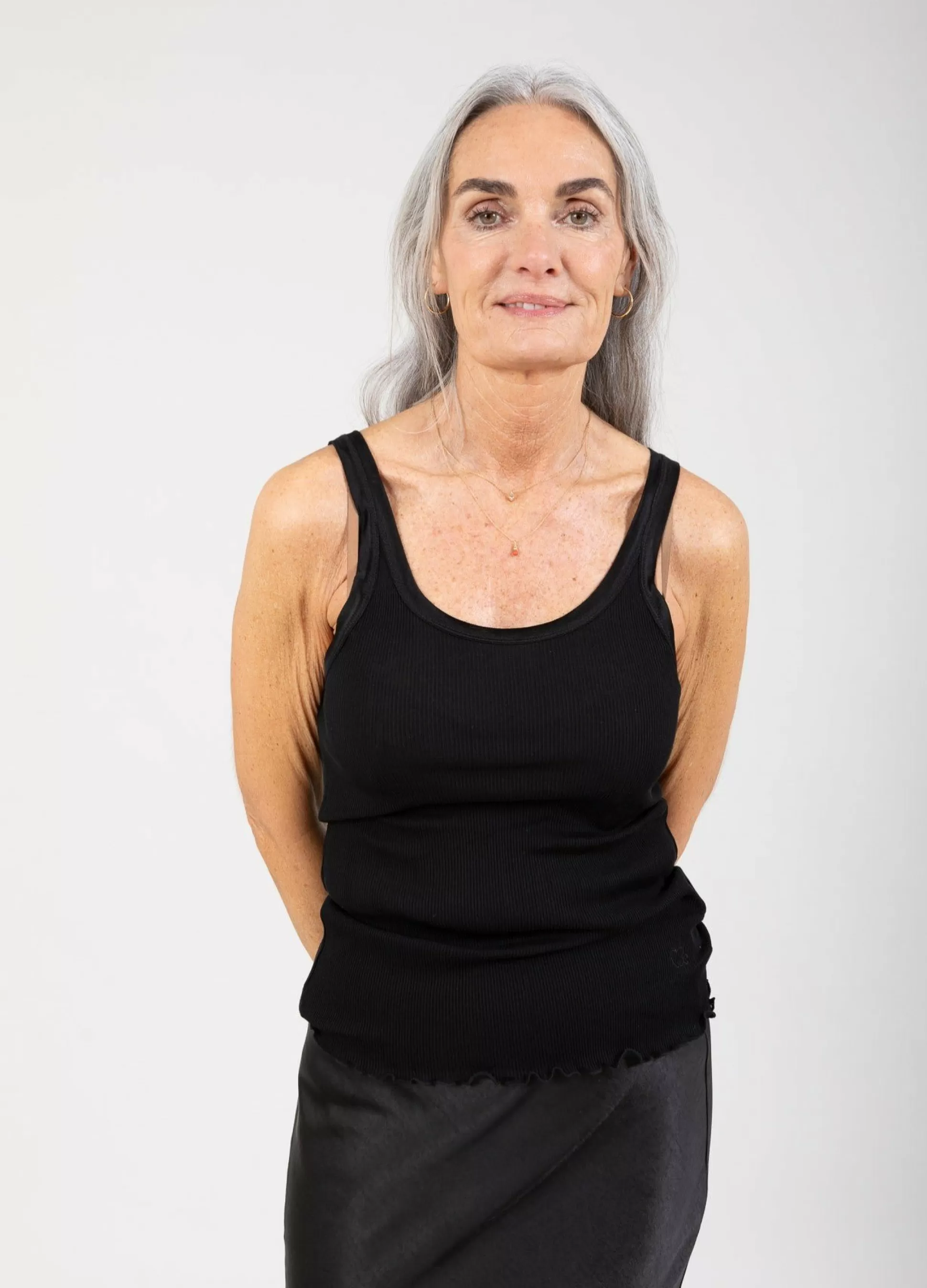 Coster Copenhagen Cc Heart Silk Strappy Top Black Cheap
