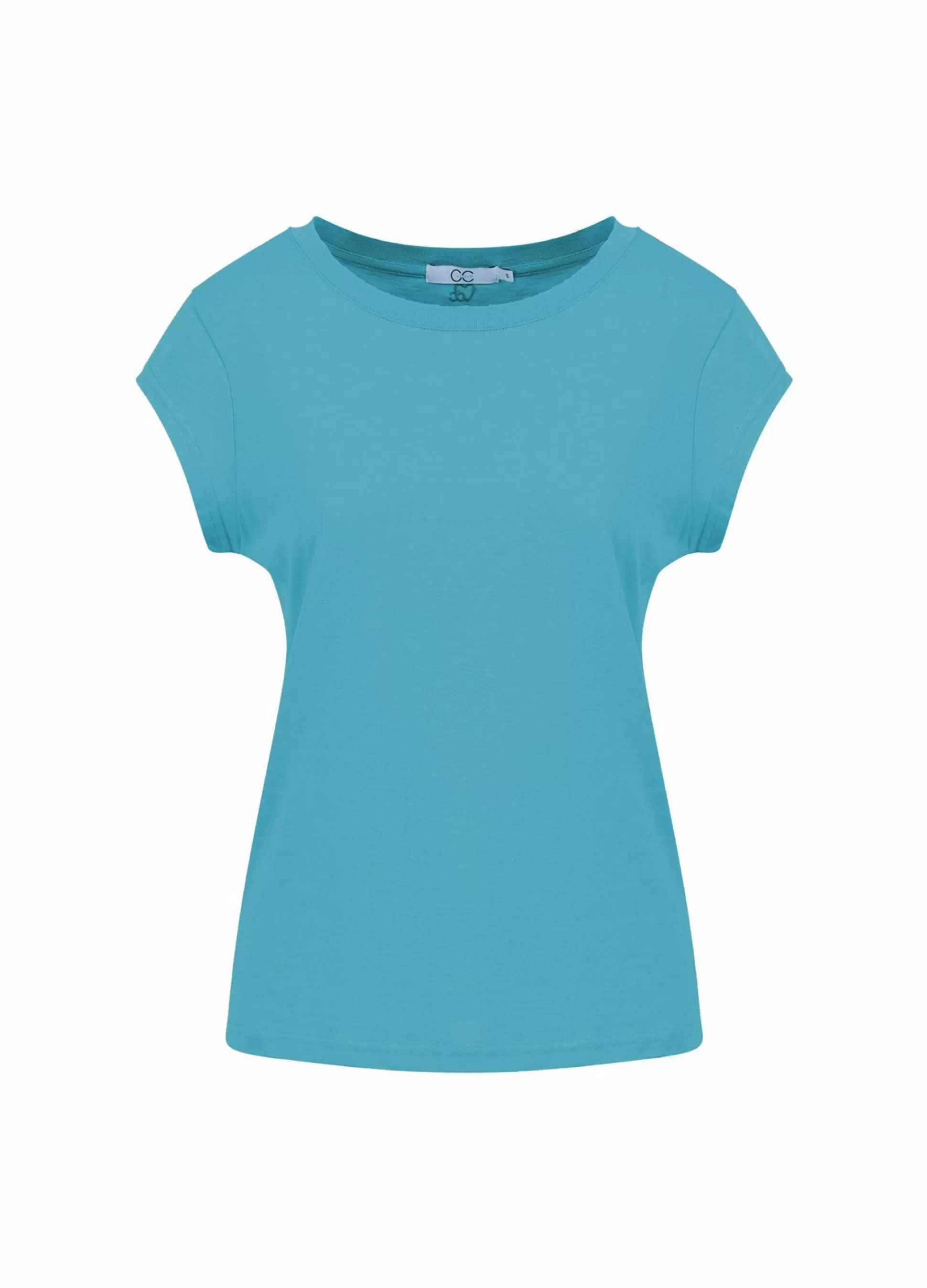 Coster Copenhagen Cc Heart T-Shirt Aqua Blue Best Sale