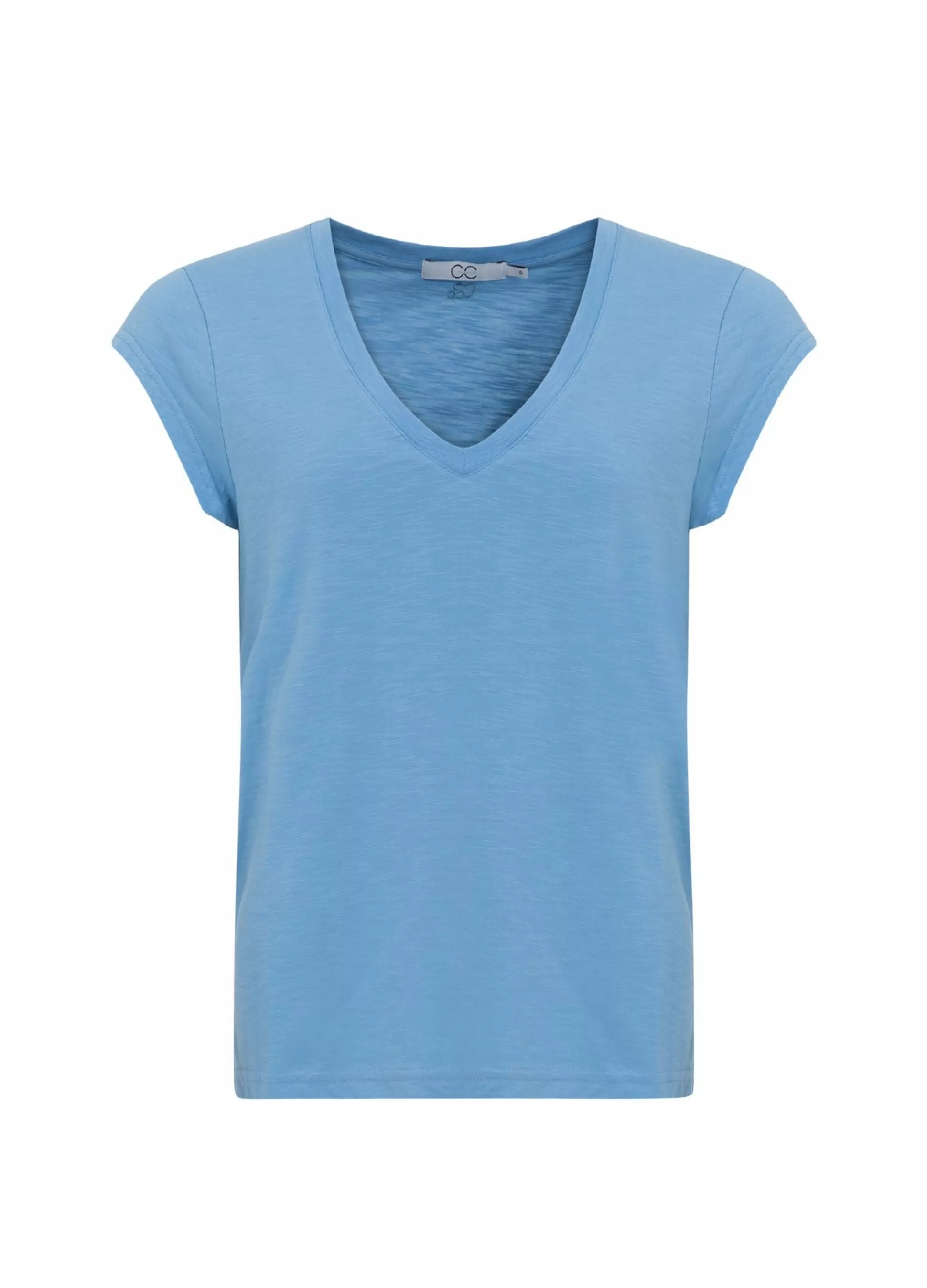 Coster Copenhagen Cc Heart V-Neck T-Shirt Airy Blue Sale