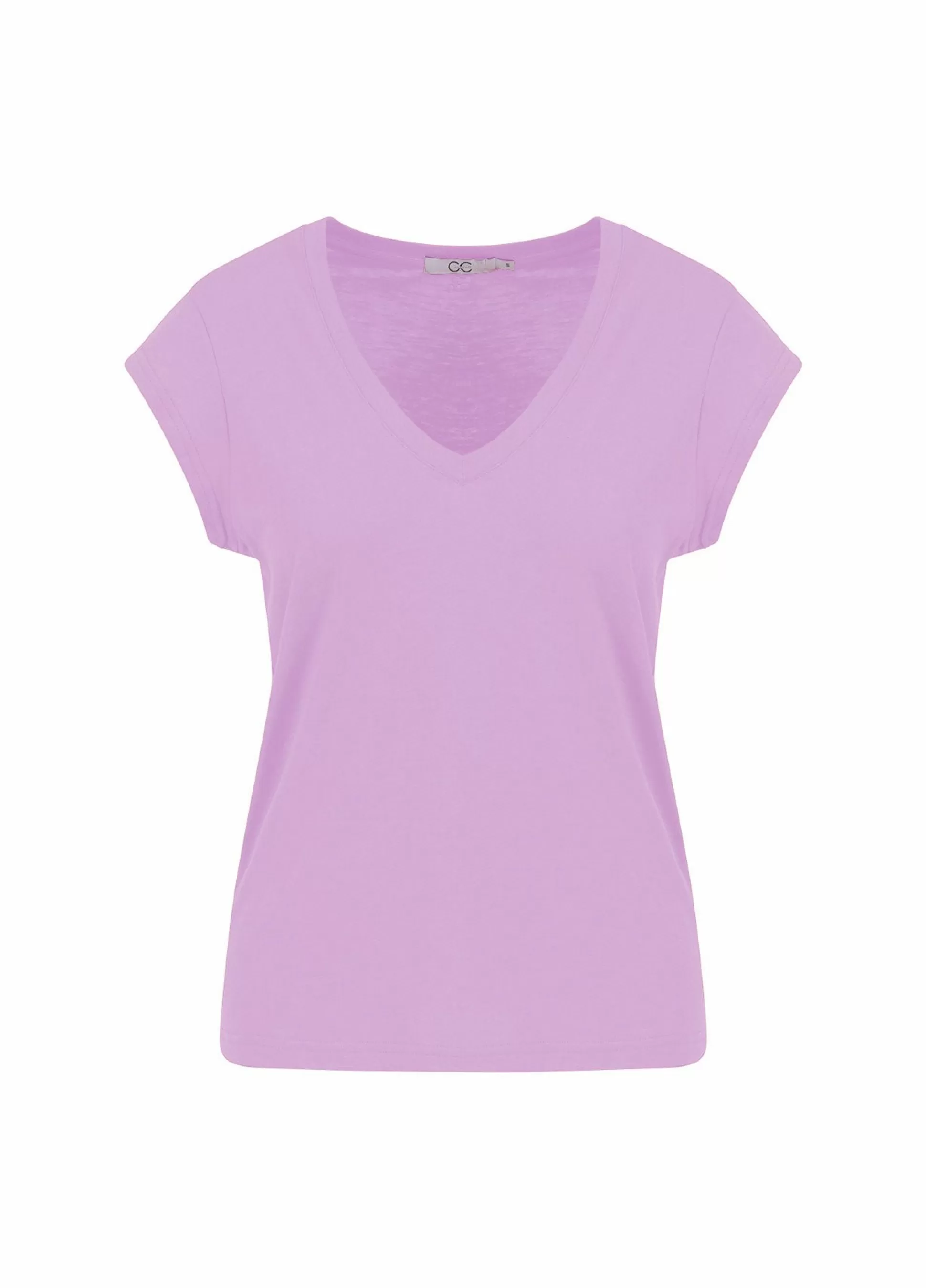 Coster Copenhagen Cc Heart V-Neck T-Shirt Lavender Best