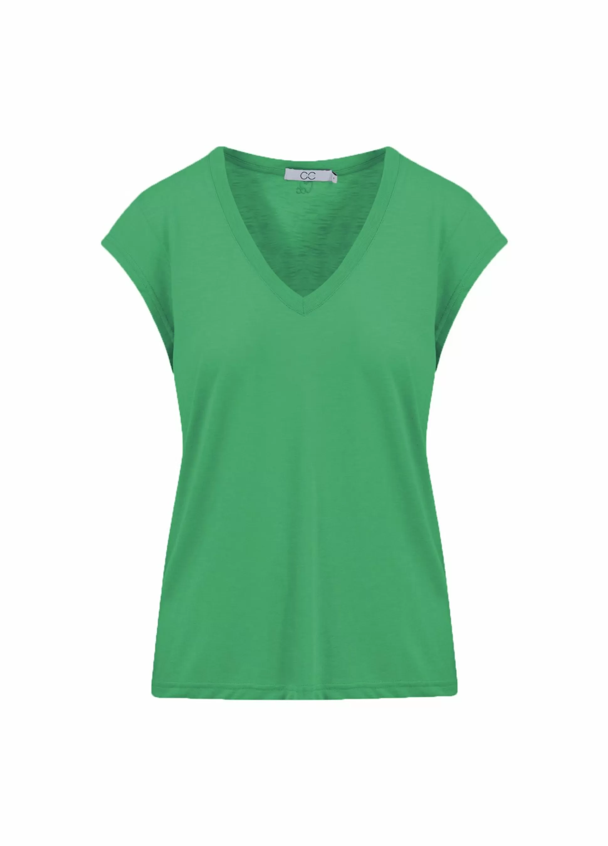 Coster Copenhagen Cc Heart V-Neck T-Shirt Emerald Green Cheap