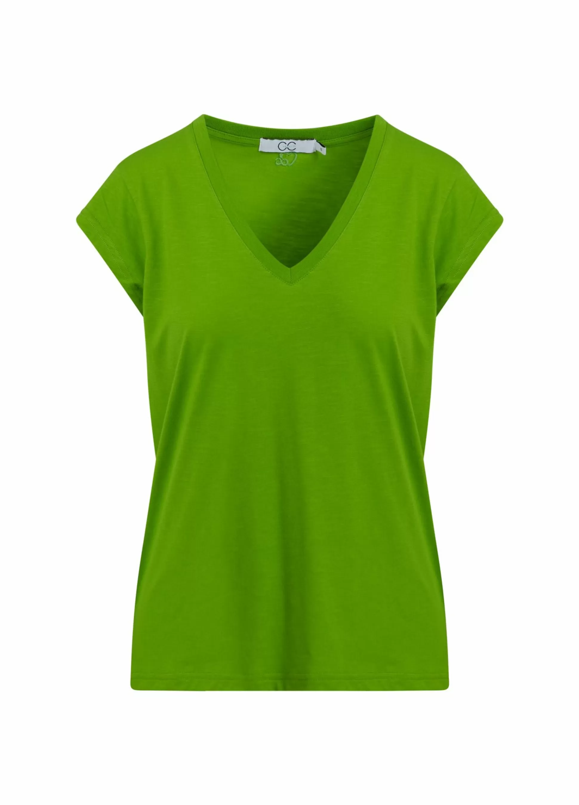 Coster Copenhagen Cc Heart V-Neck T-Shirt Flashy Green Outlet