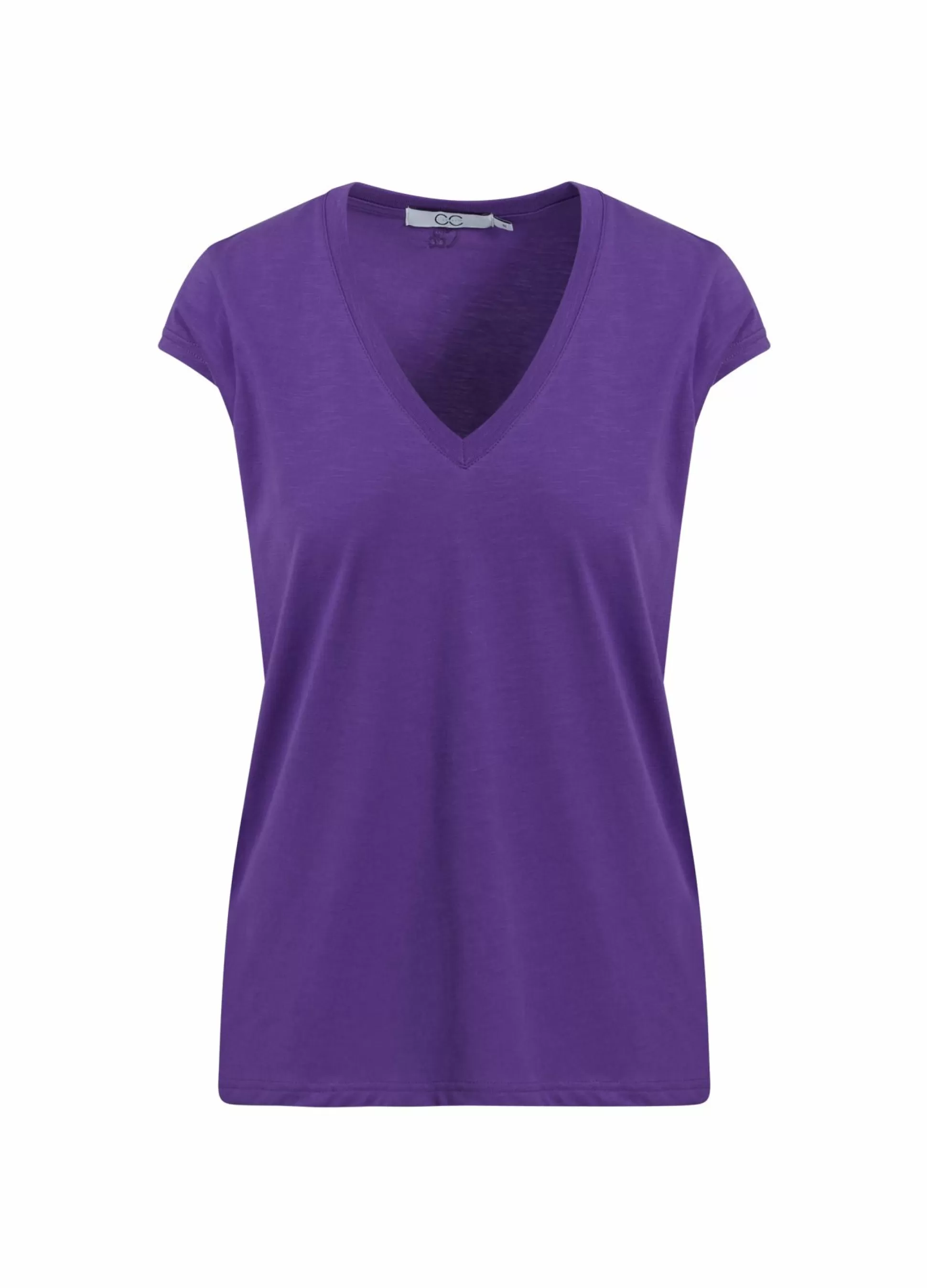 Coster Copenhagen Cc Heart V-Neck T-Shirt Warm Purple Online