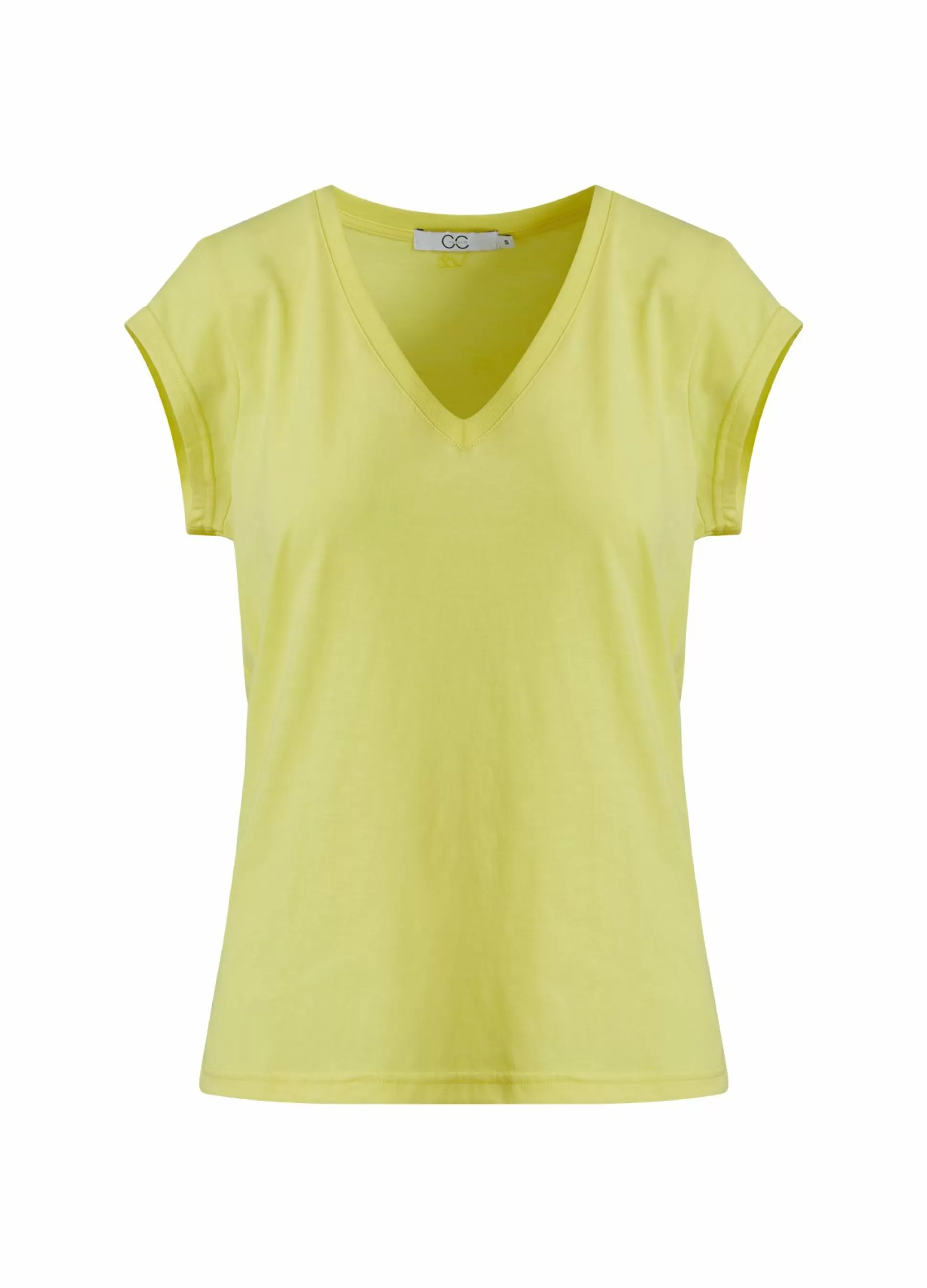 Coster Copenhagen Cc Heart V-Neck T-Shirt Warm Lemon Store