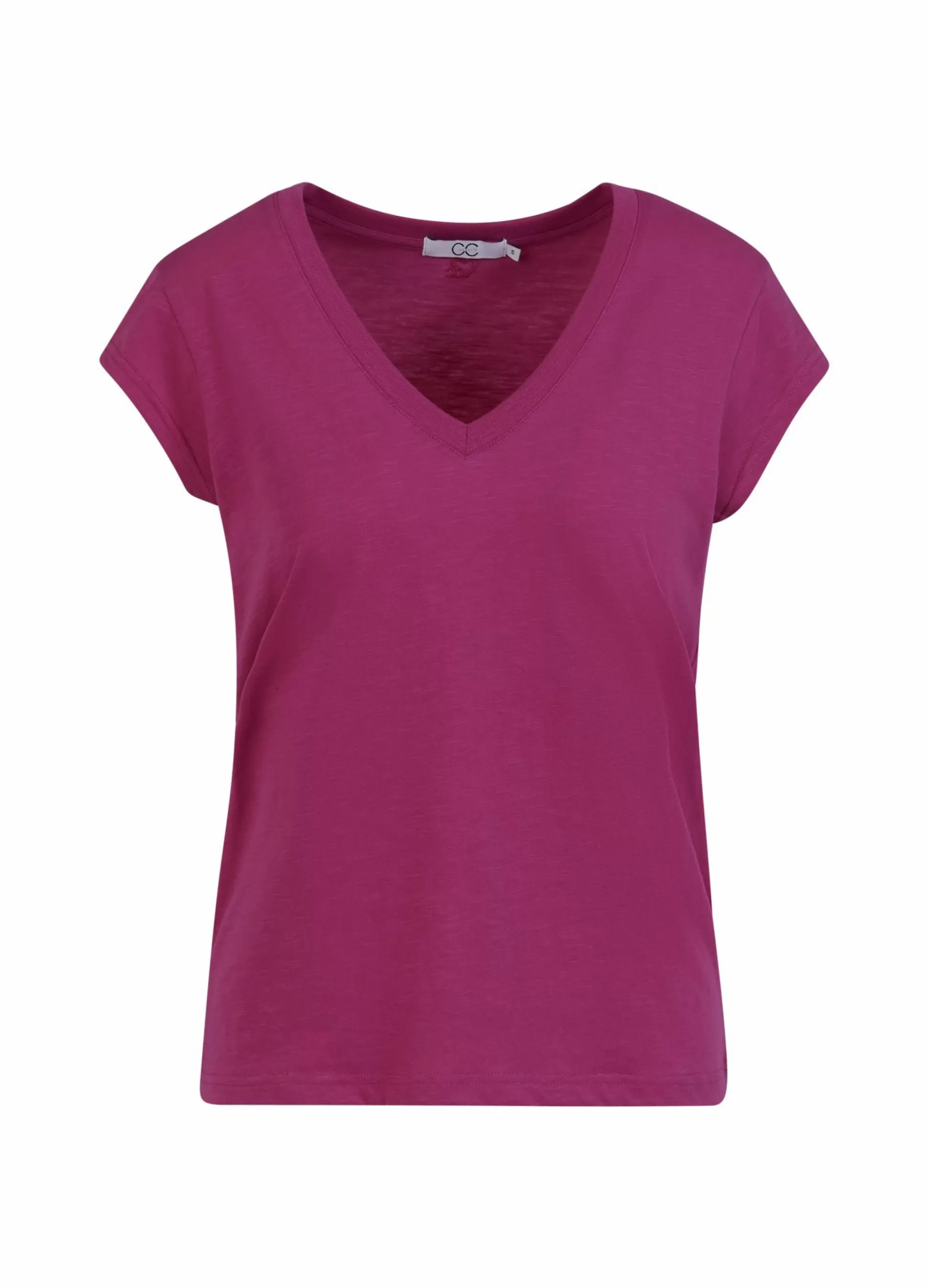 Coster Copenhagen Cc Heart V-Neck T-Shirt Berry Best Sale