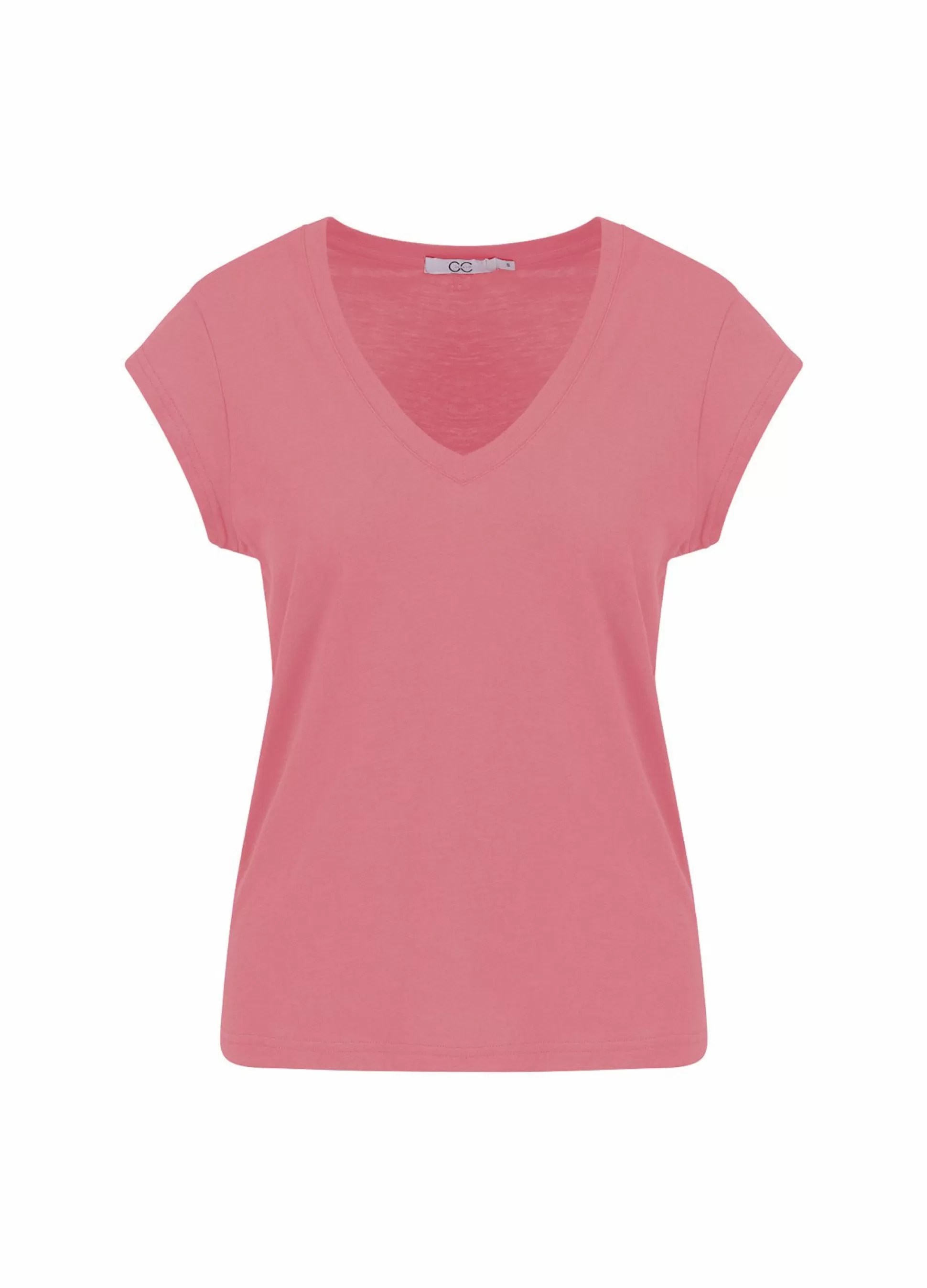 Coster Copenhagen Cc Heart V-Neck T-Shirt Dust Pink Flash Sale