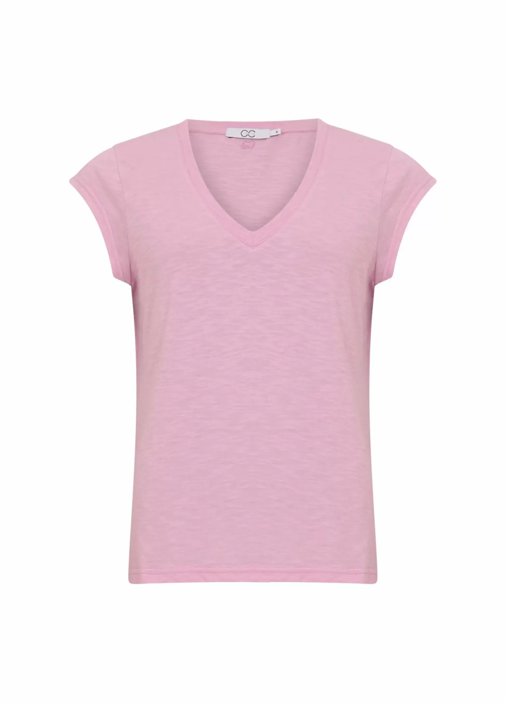 Coster Copenhagen Cc Heart V-Neck T-Shirt Orchid Pink Shop