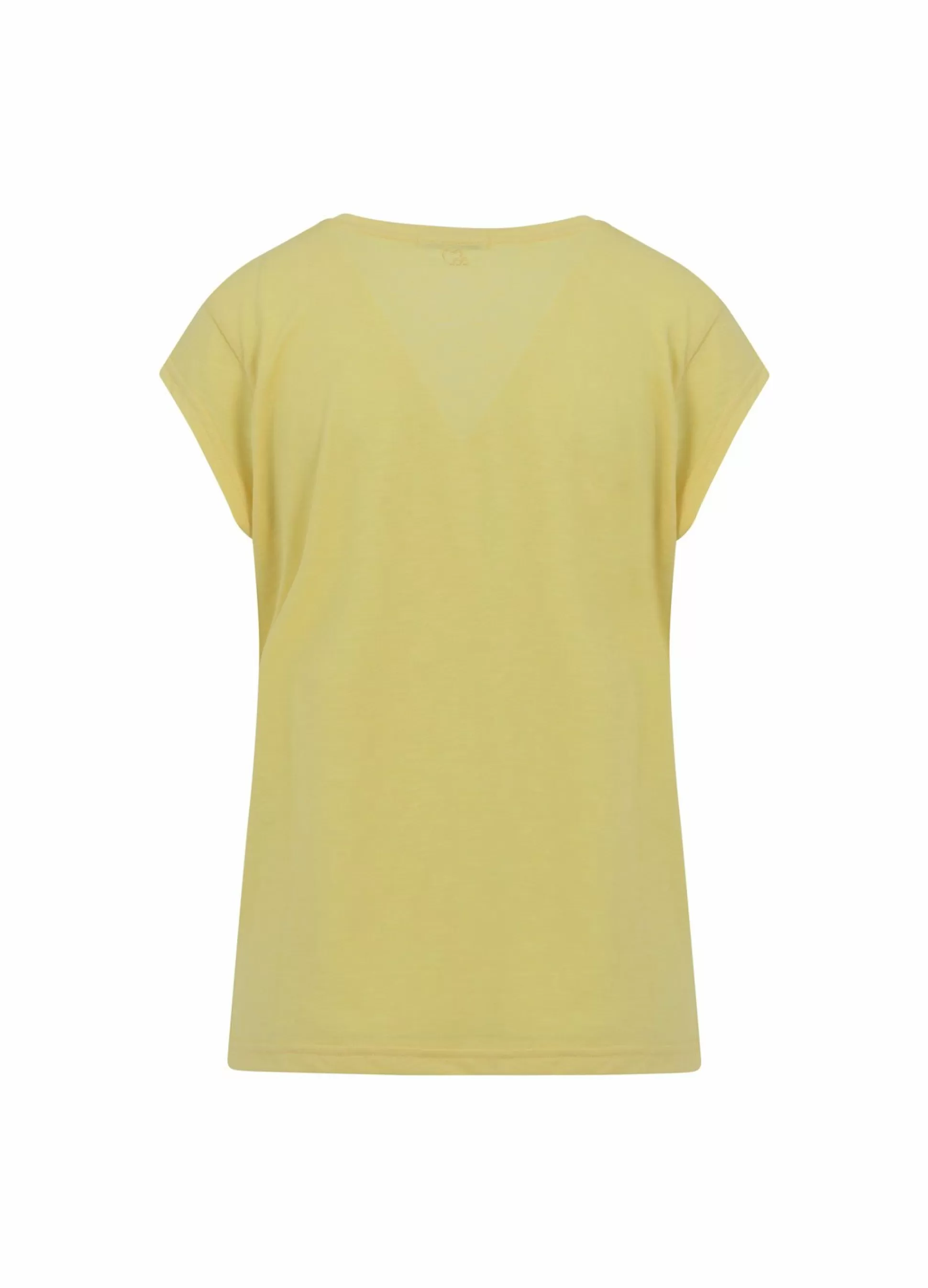 Coster Copenhagen Cc Heart V-Neck T-Shirt Sunny Yellow Shop