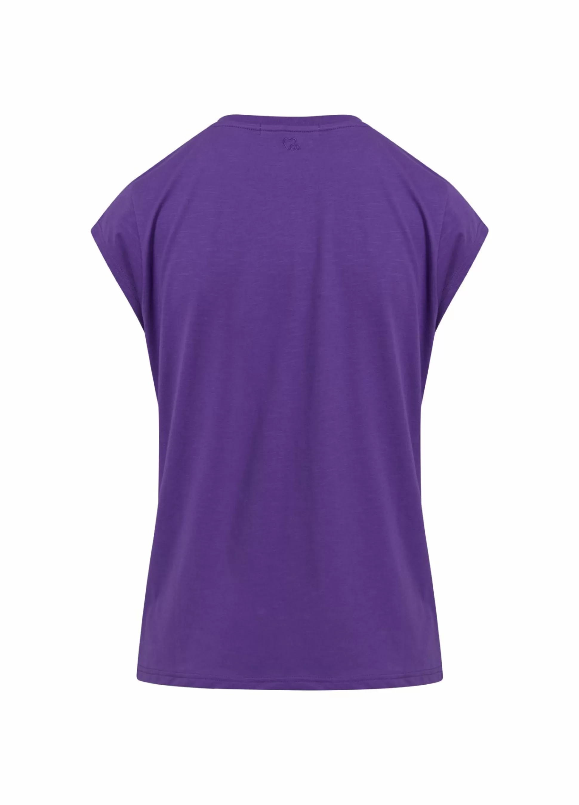 Coster Copenhagen Cc Heart V-Neck T-Shirt Warm Purple Online