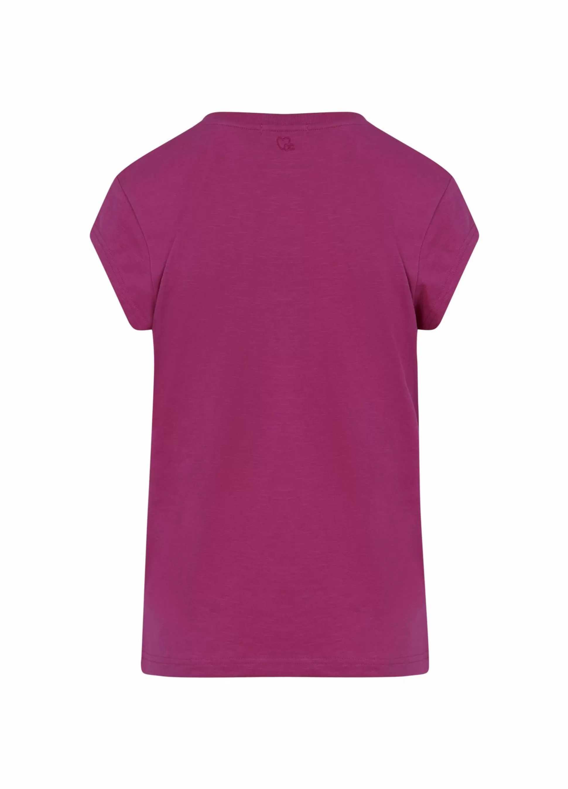 Coster Copenhagen Cc Heart V-Neck T-Shirt Berry Best Sale