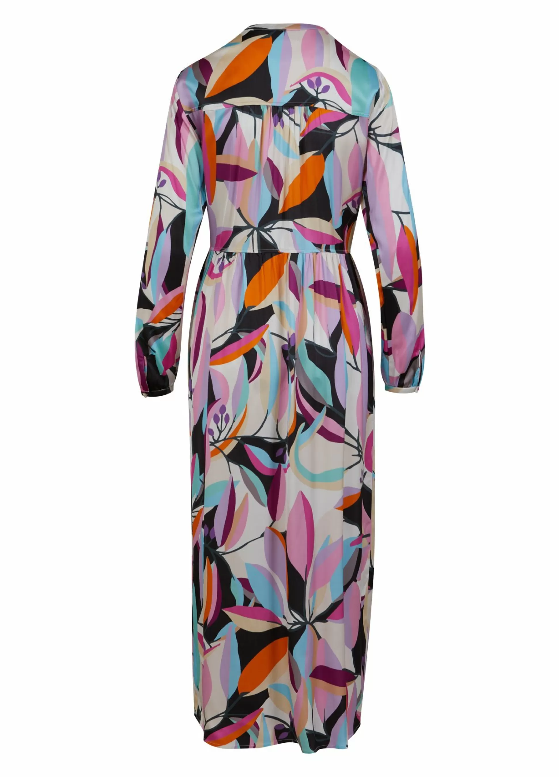 Coster Copenhagen Dress In Multi Leaf Print New