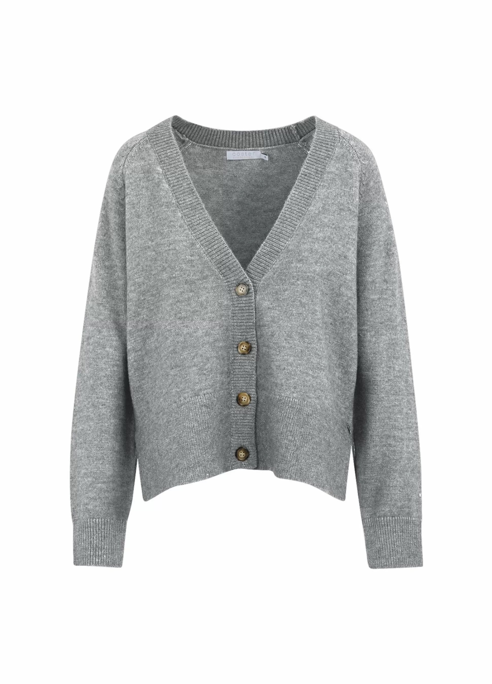 Coster Copenhagen Knit Cardigan Light Grey Melange Best