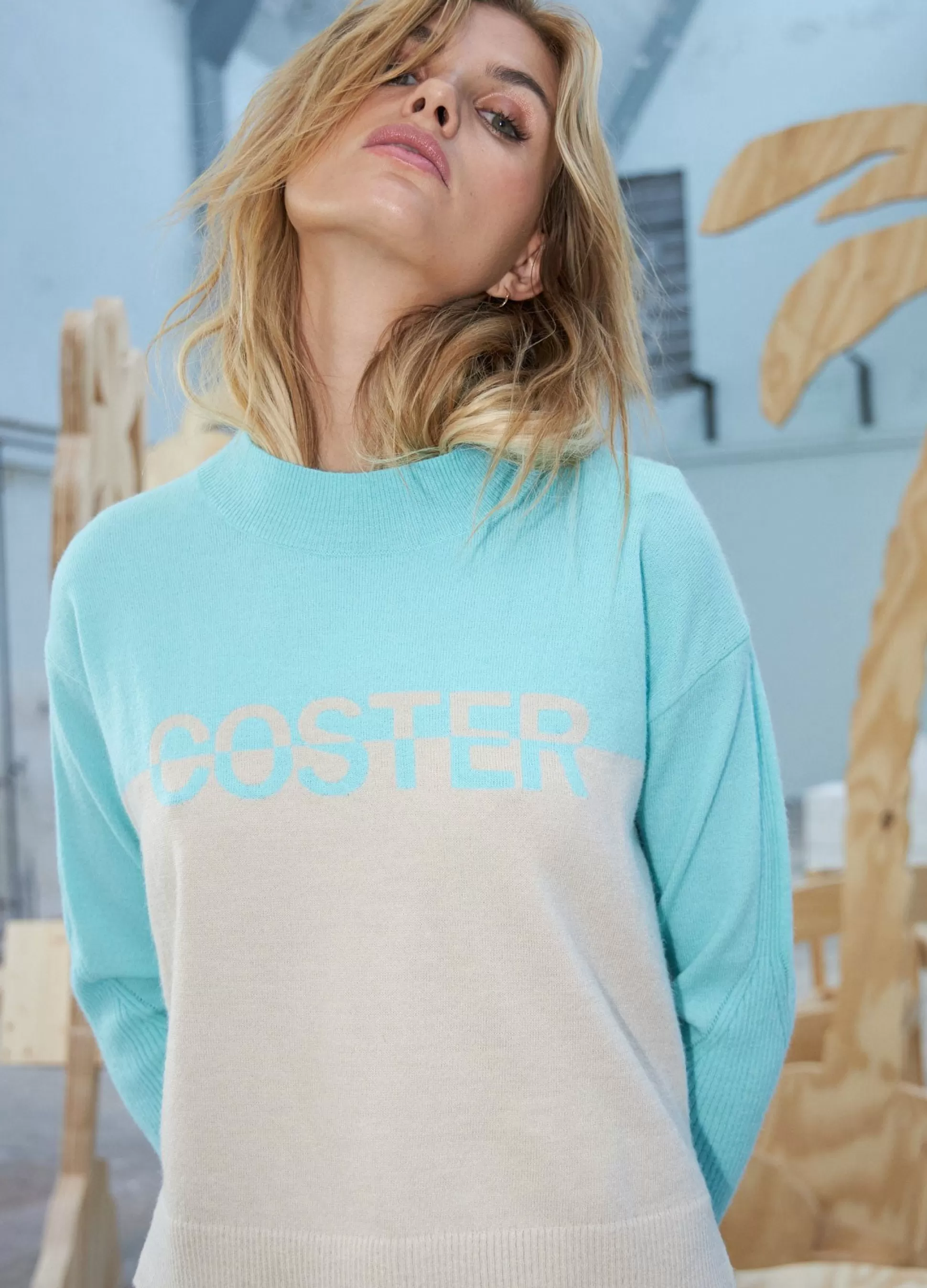 Coster Copenhagen Knit Jaquard With Reversed Color Logo Discount