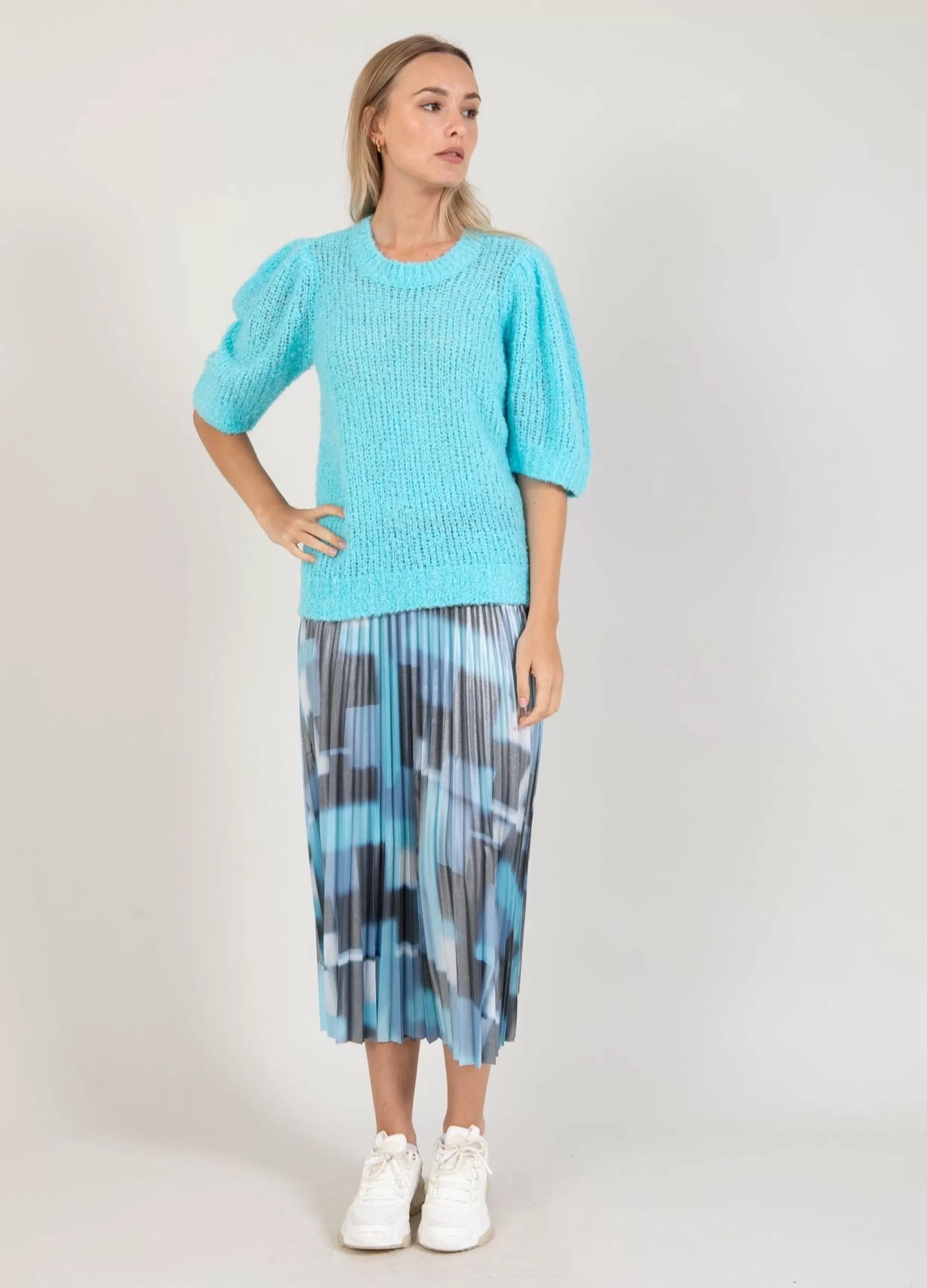 Coster Copenhagen Knit With Puff Sleeves In Boucle Hot