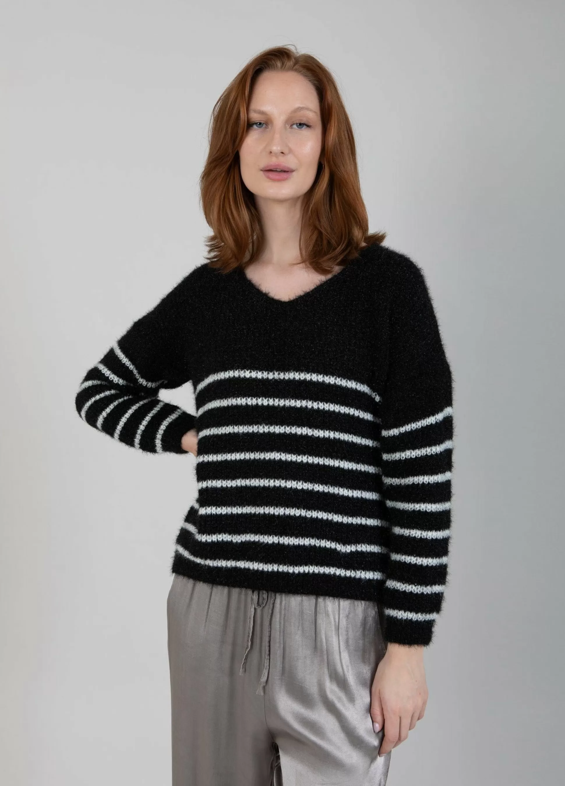 Coster Copenhagen Knit With Stripes Black Discount