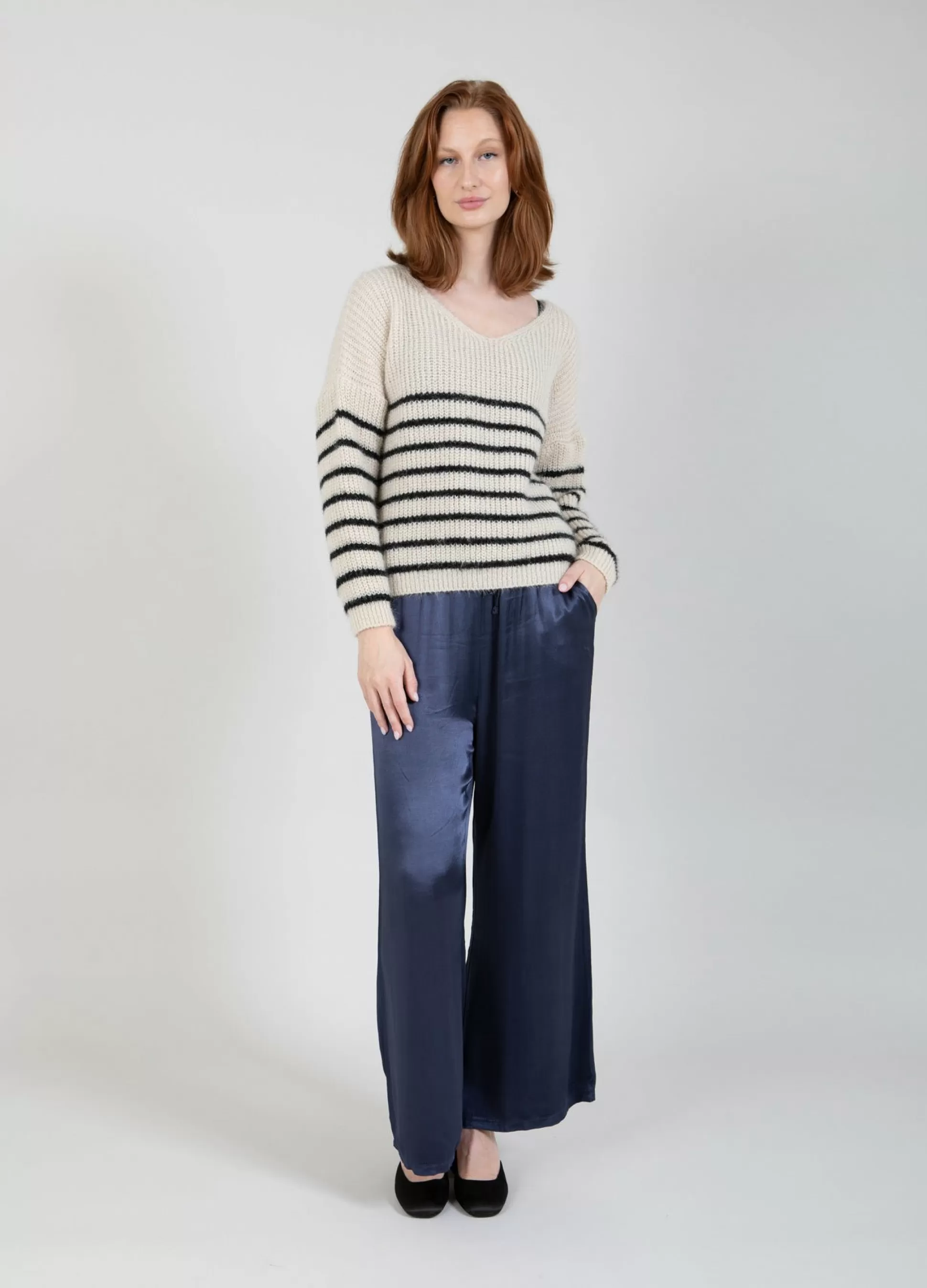 Coster Copenhagen Knit With Stripes Creme Cheap