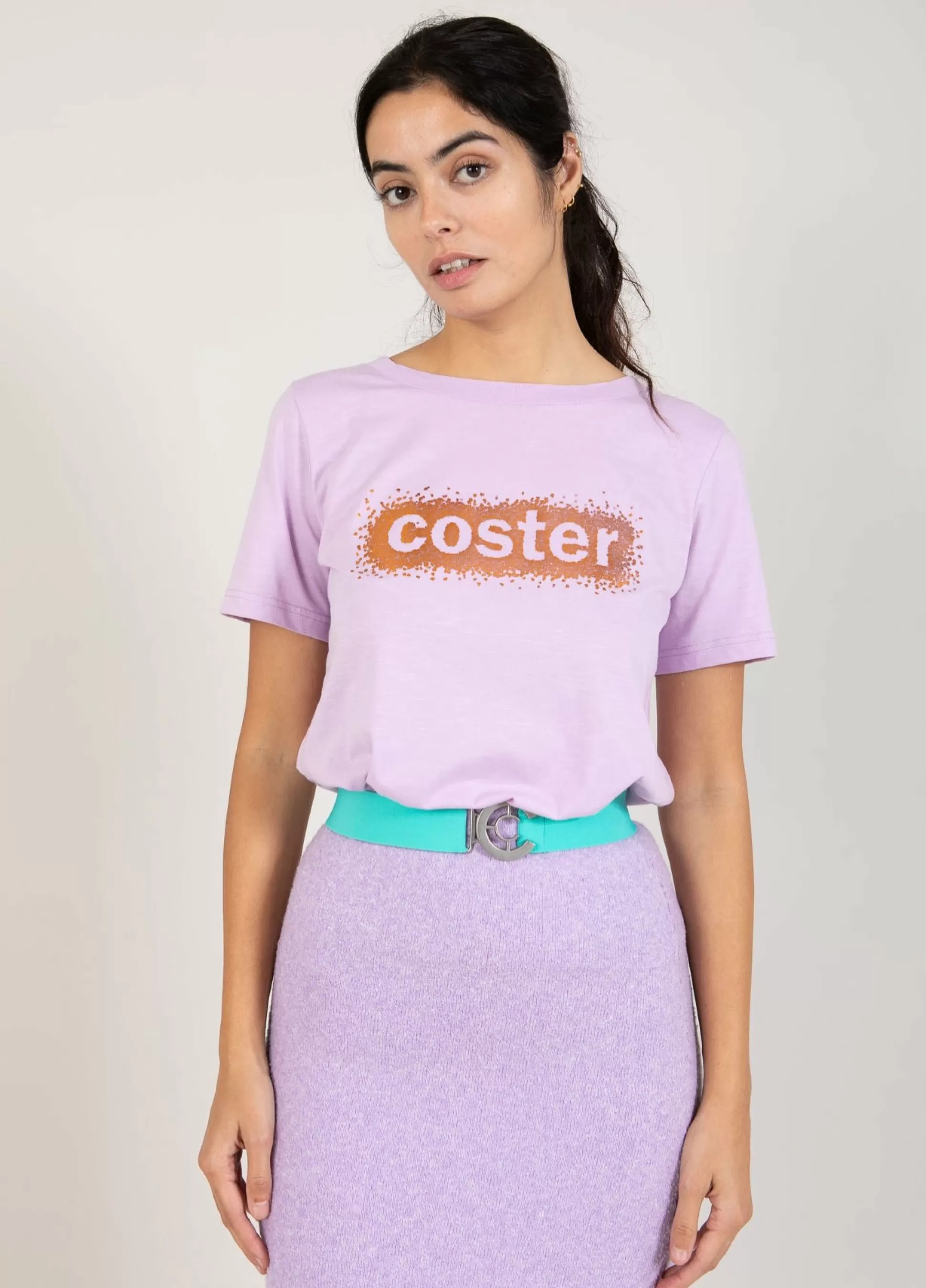 Coster Copenhagen Logo Belt Aqua Blue Fashion