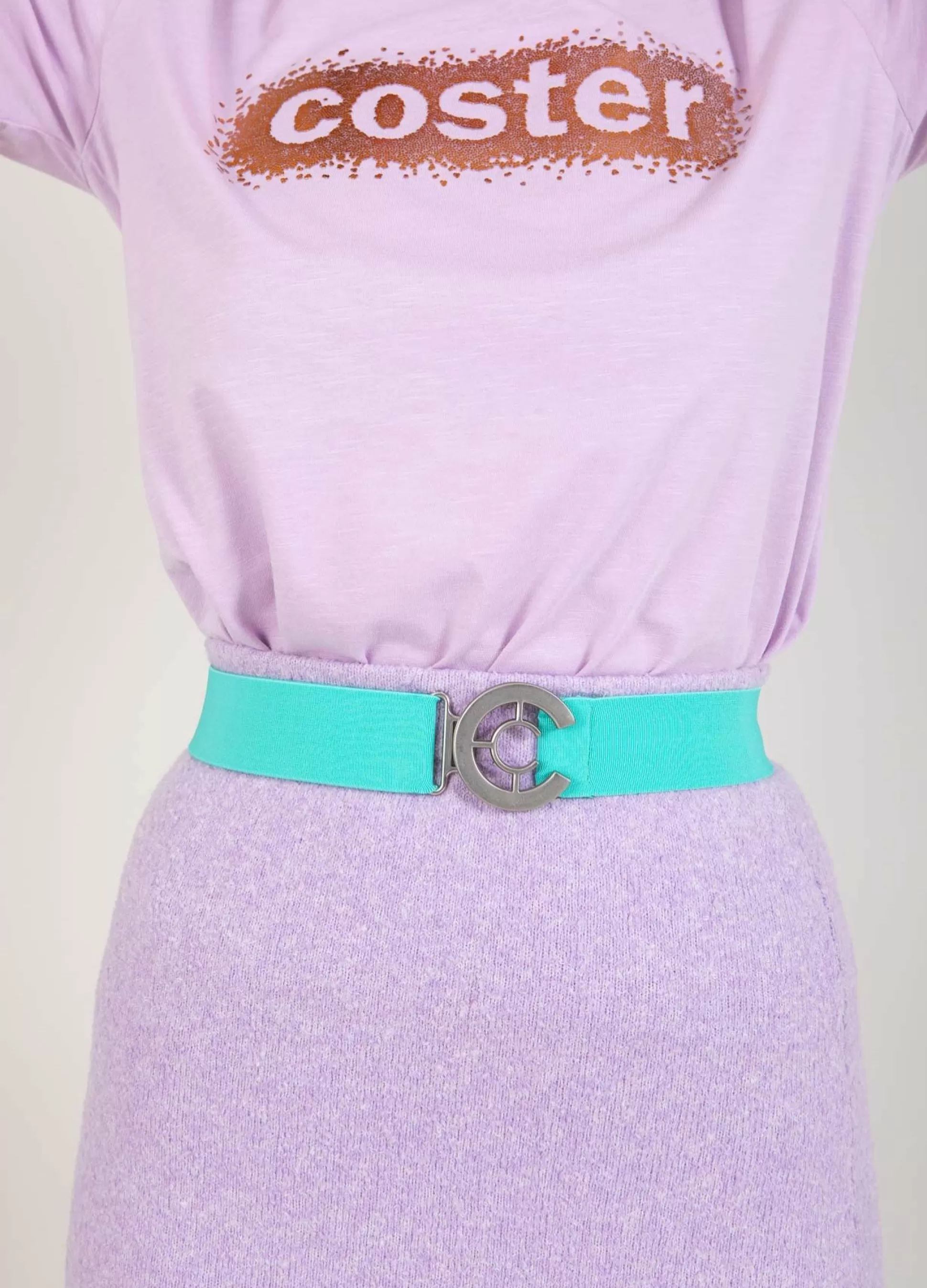 Coster Copenhagen Logo Belt Aqua Blue Fashion