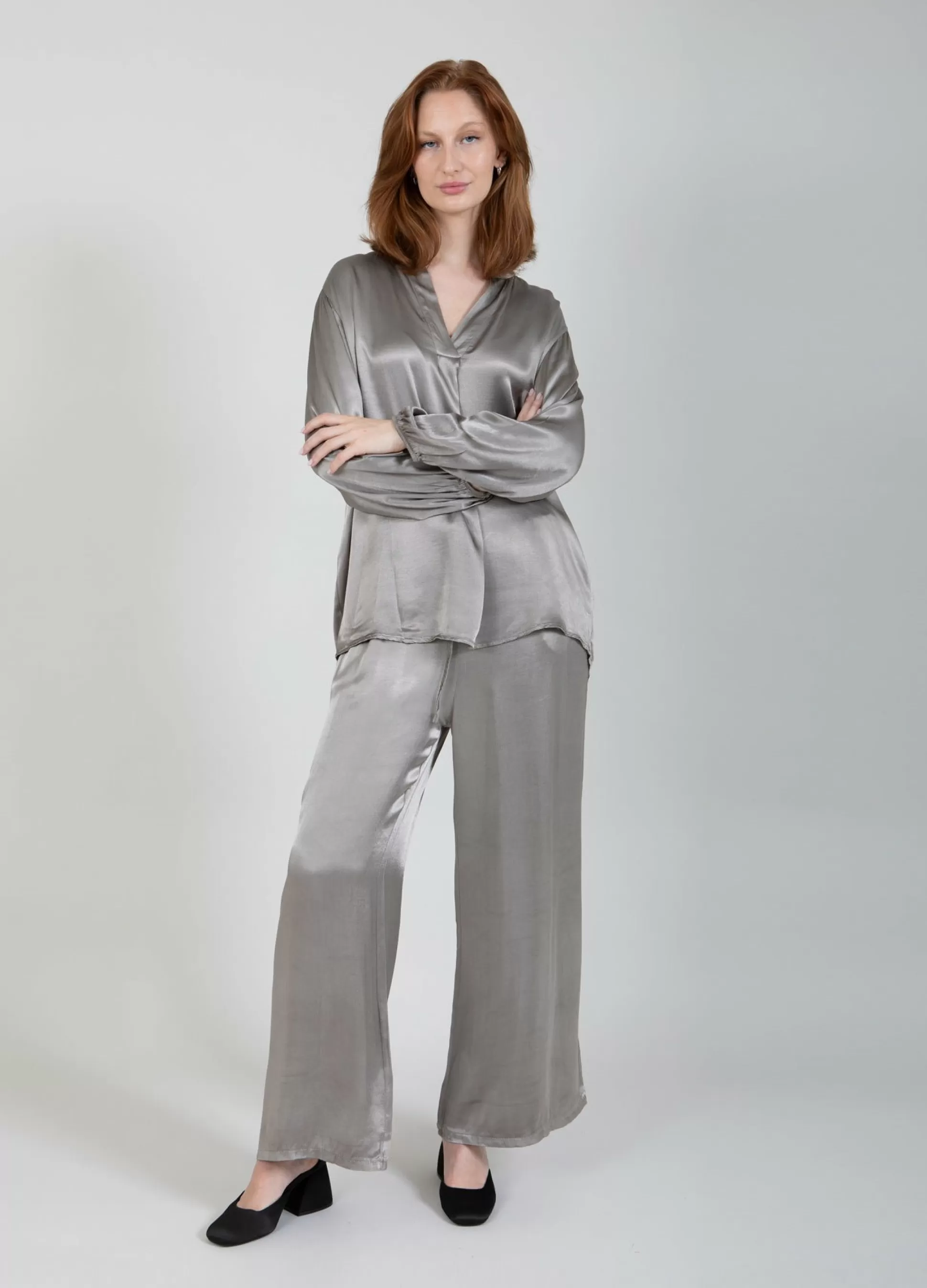 Coster Copenhagen Pants In Viscose Light Grey Best Sale