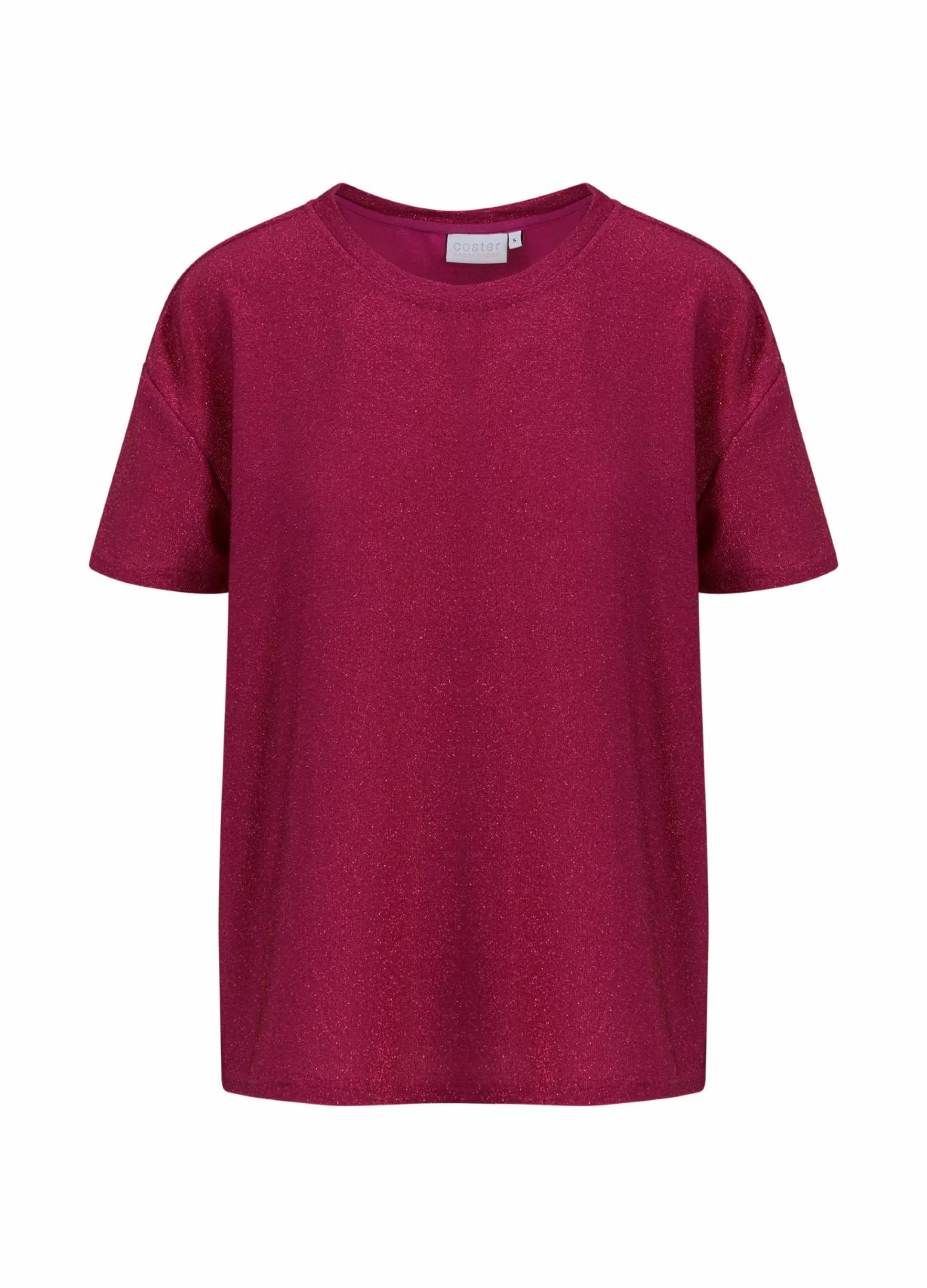 Coster Copenhagen Shimmer Tee Pink Shimmer Fashion
