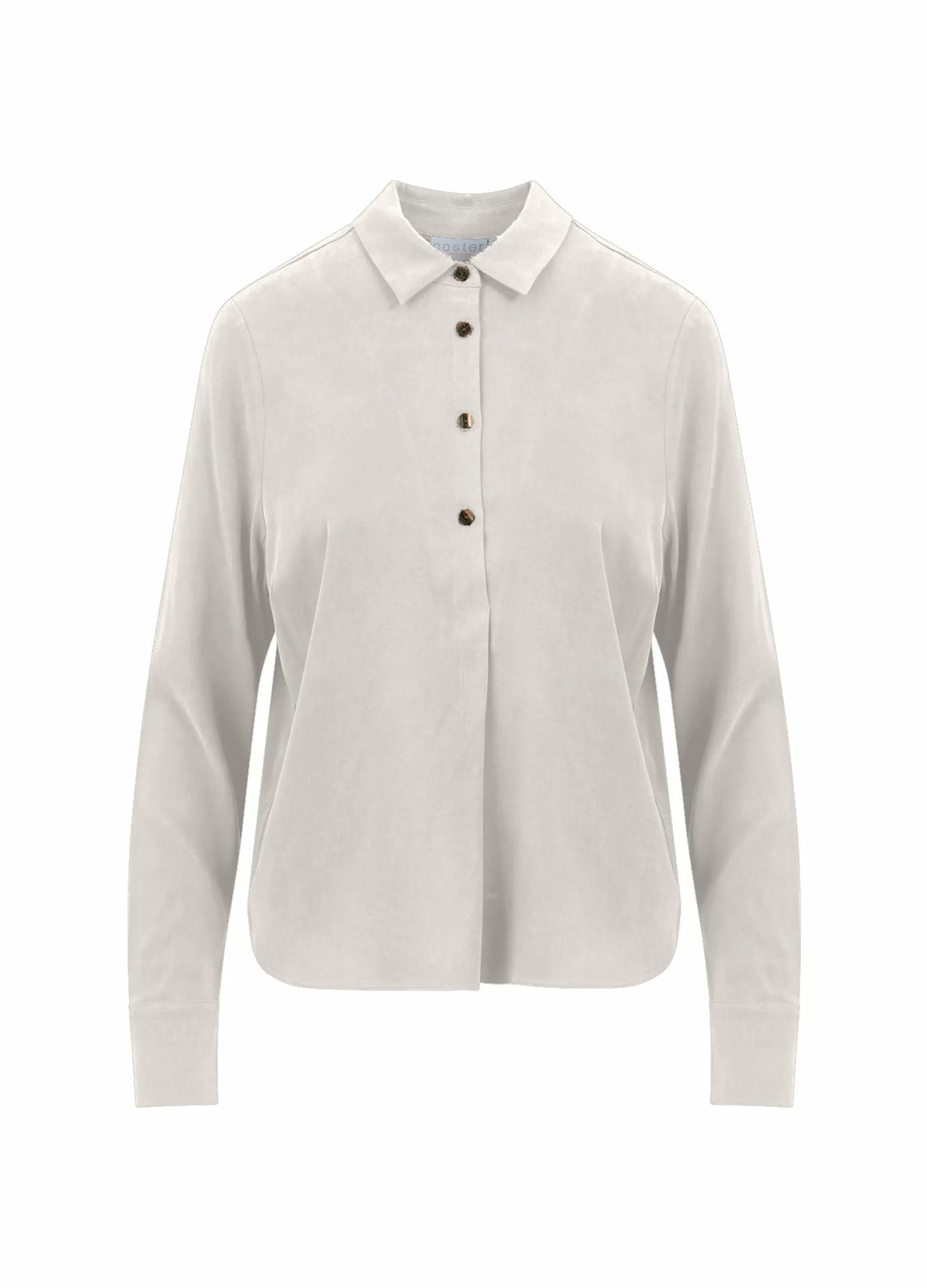 Coster Copenhagen Shirt In Cupro Stretch Off White Best