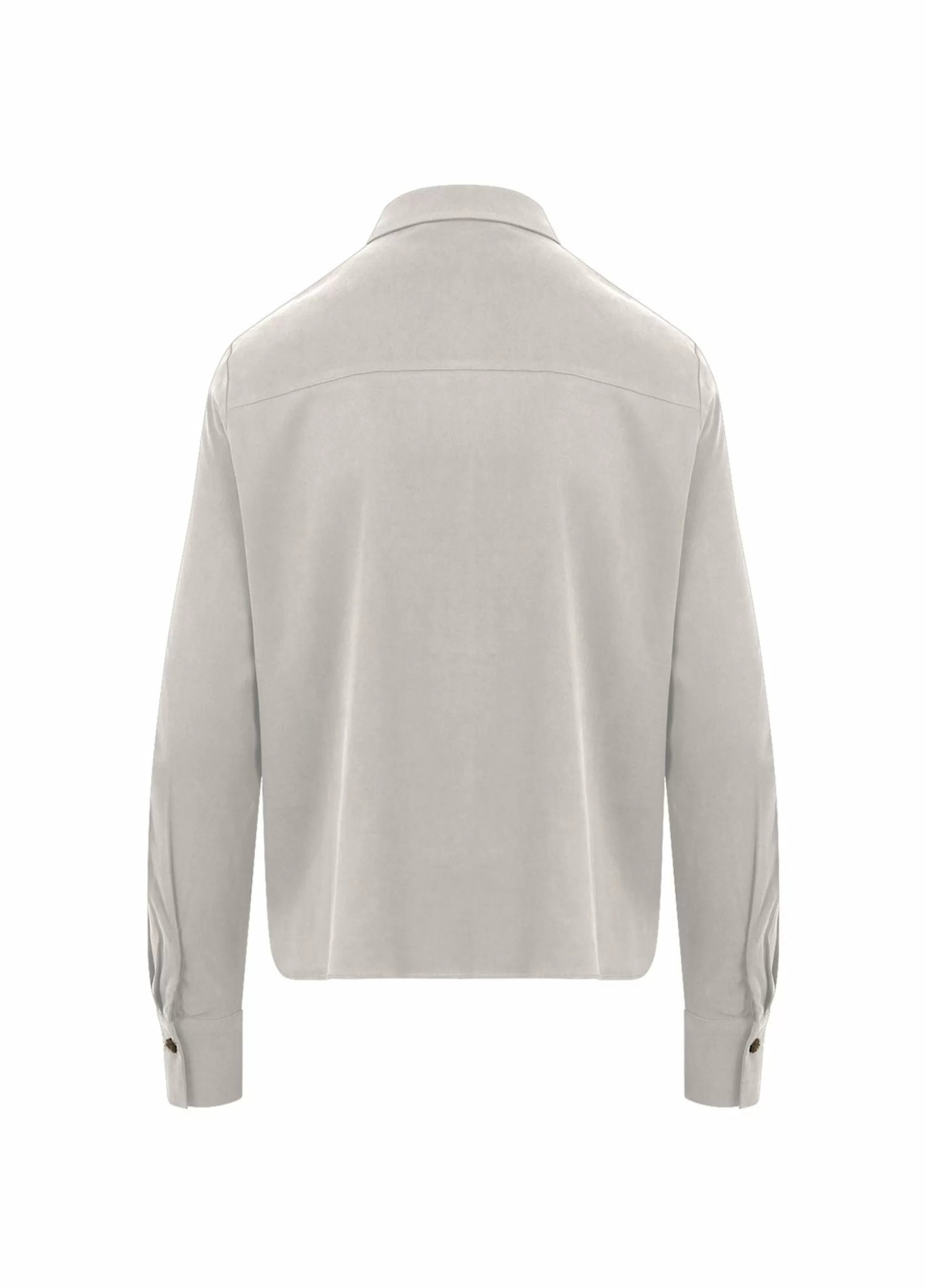 Coster Copenhagen Shirt In Cupro Stretch Off White Best