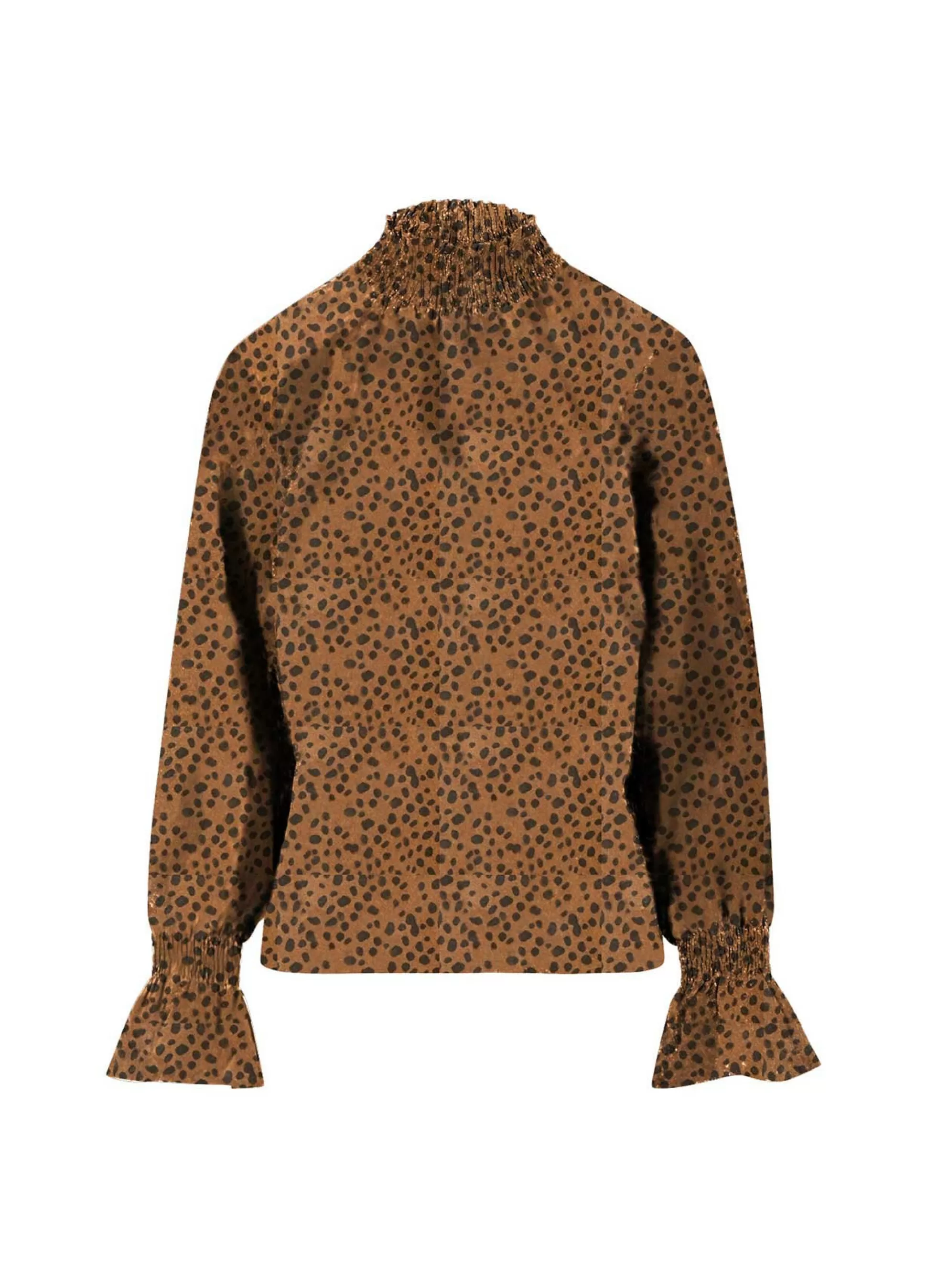 Coster Copenhagen Smock Blouse Dark Leo Print Cheap