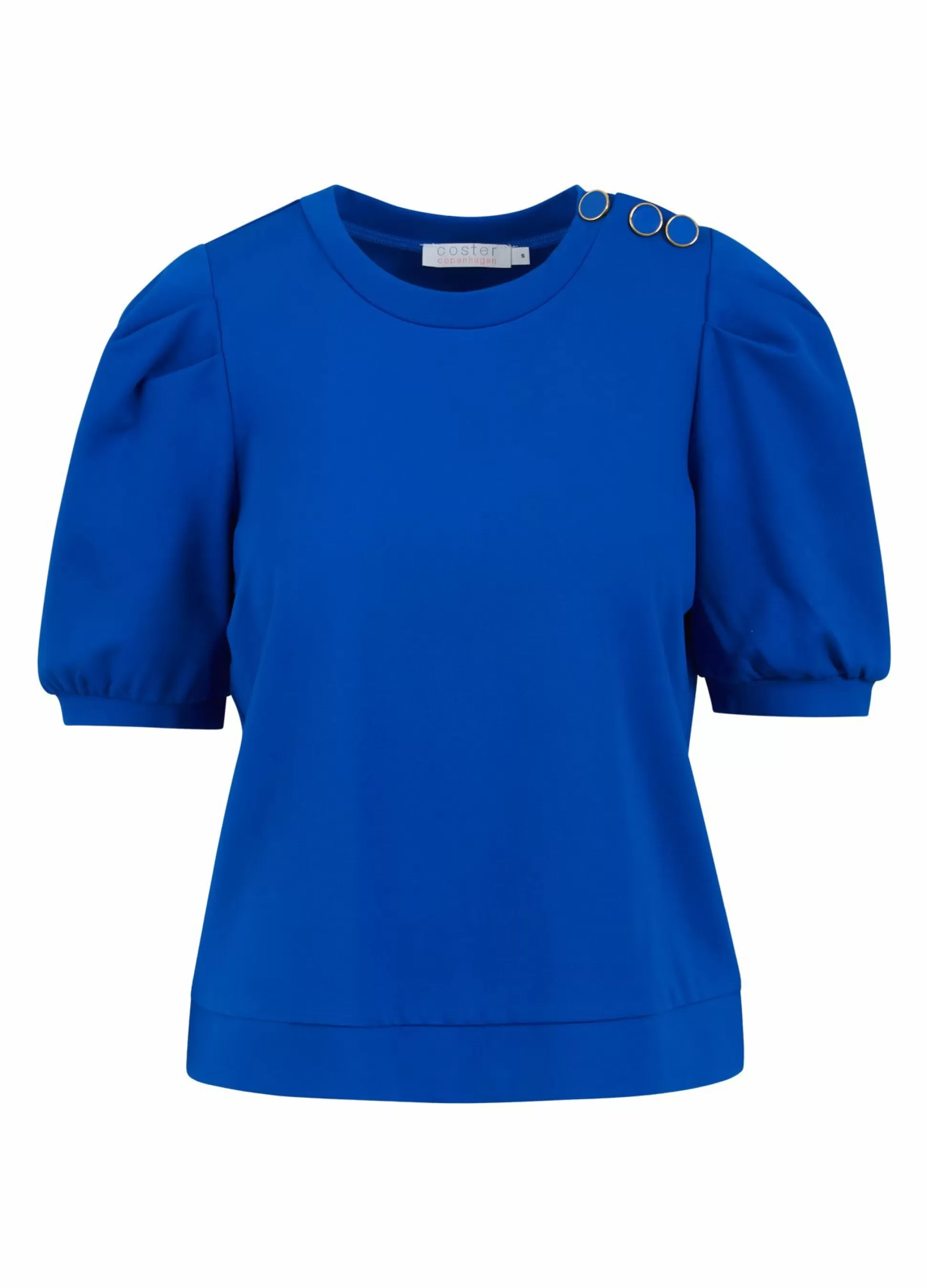 Coster Copenhagen Sweat Shirt With Pleats Electric Ocean Cheap