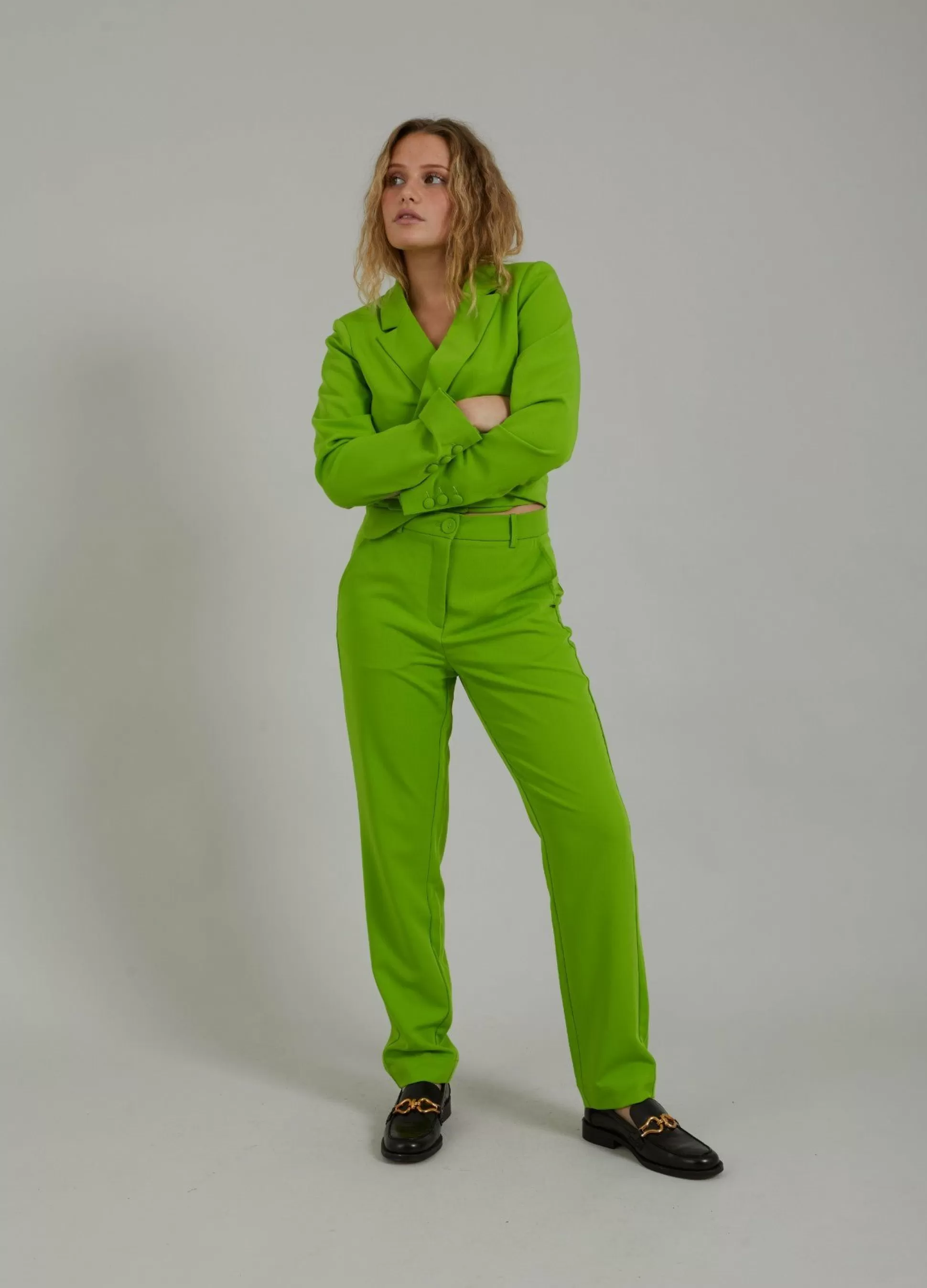 Coster Copenhagen Trousers W. Regular Legs Flashy Green Sale