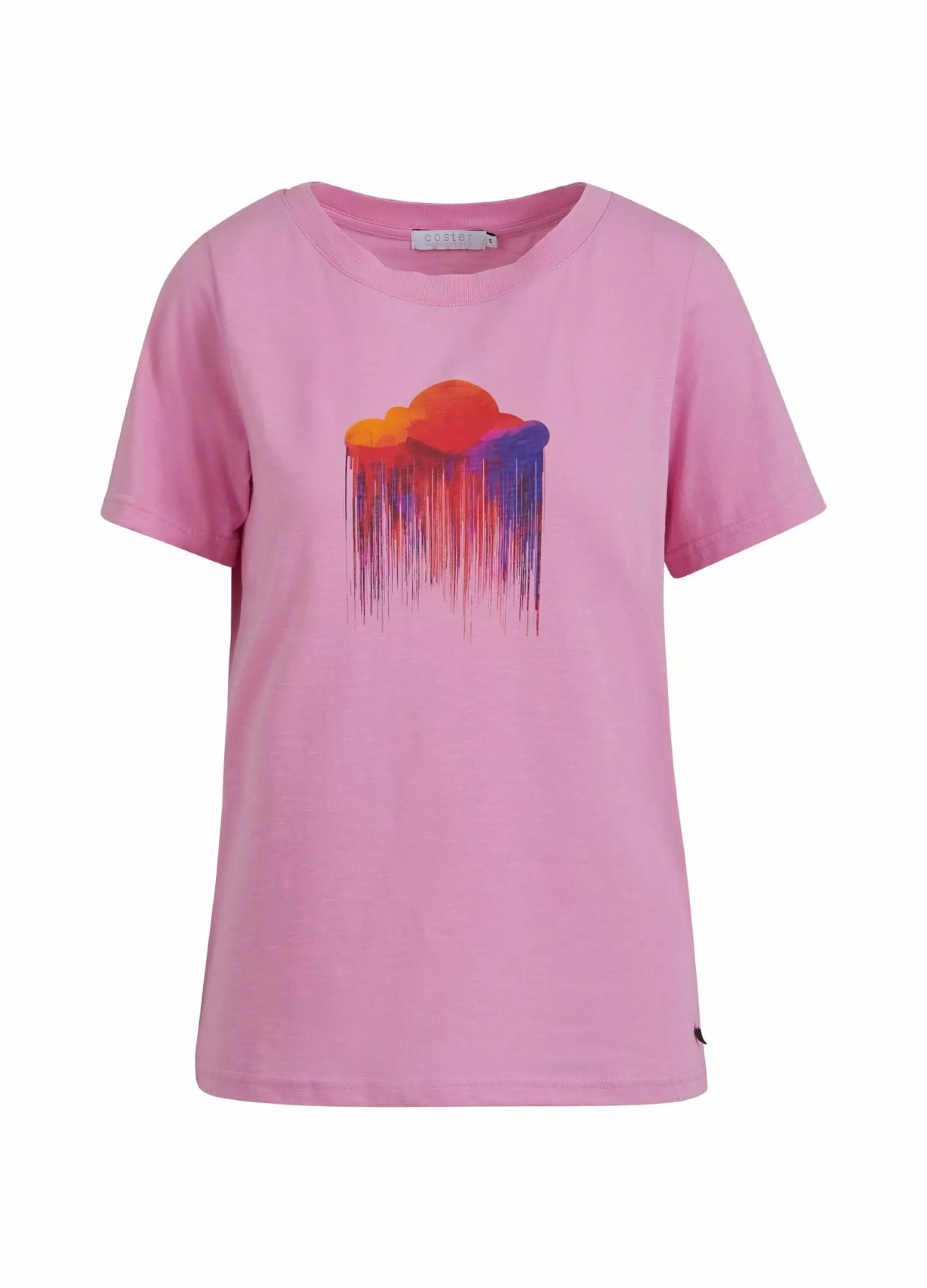 Coster Copenhagen T-Shirt W. Cloud Print Rose Pink Cheap