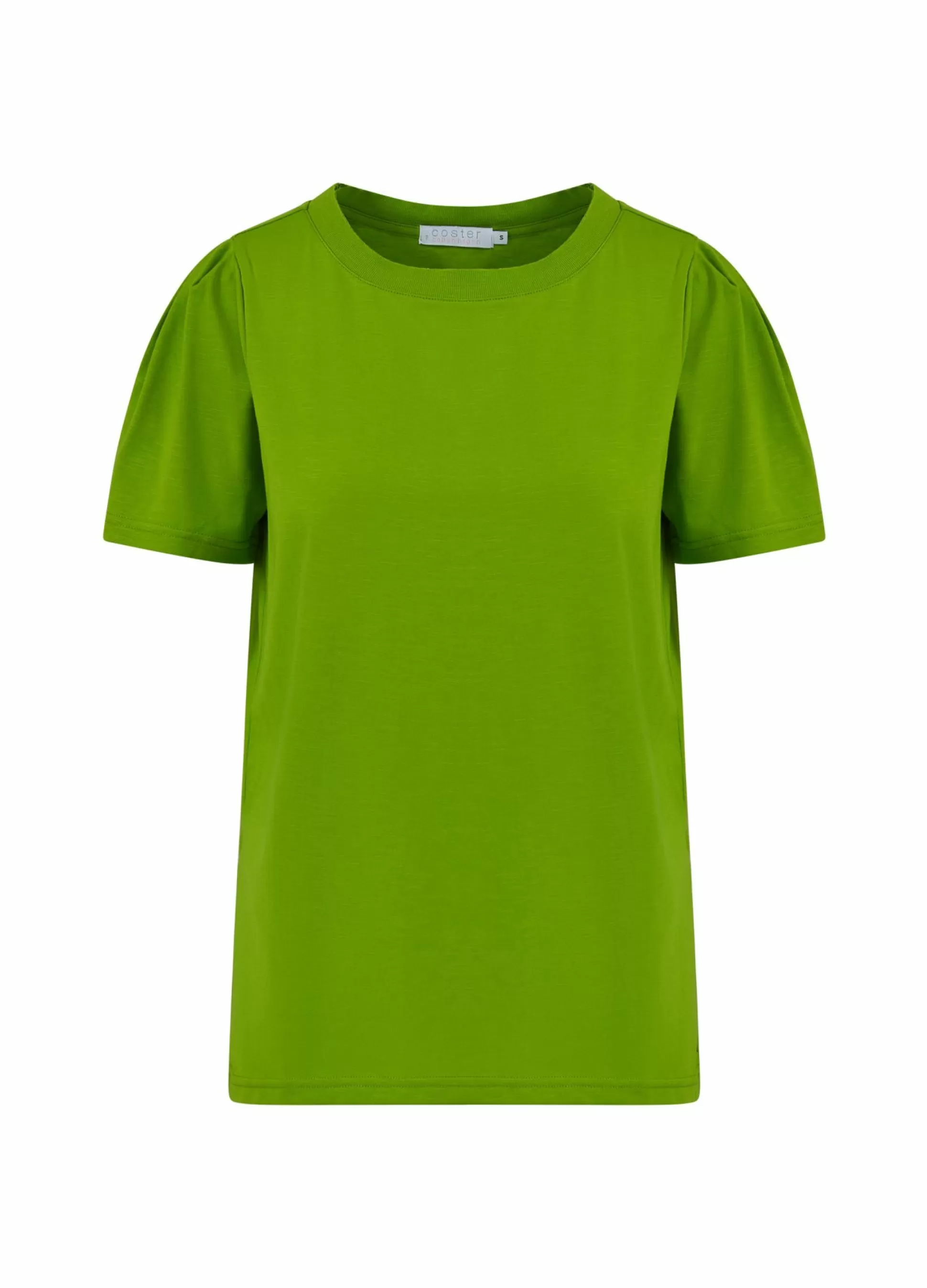 Coster Copenhagen T-Shirt W. Pleats Flashy Green Fashion