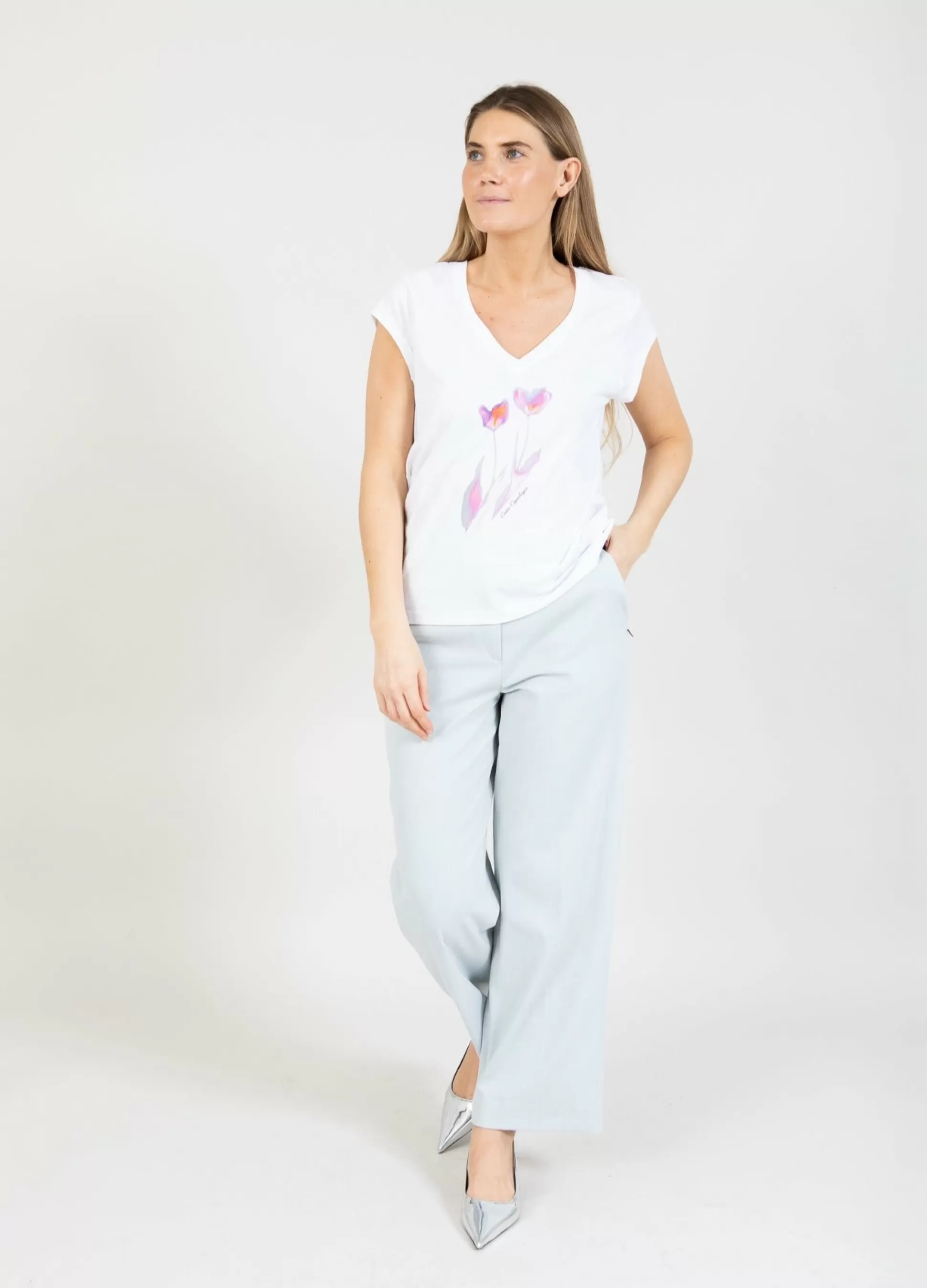 Coster Copenhagen T-Shirt With Flowers Outlet
