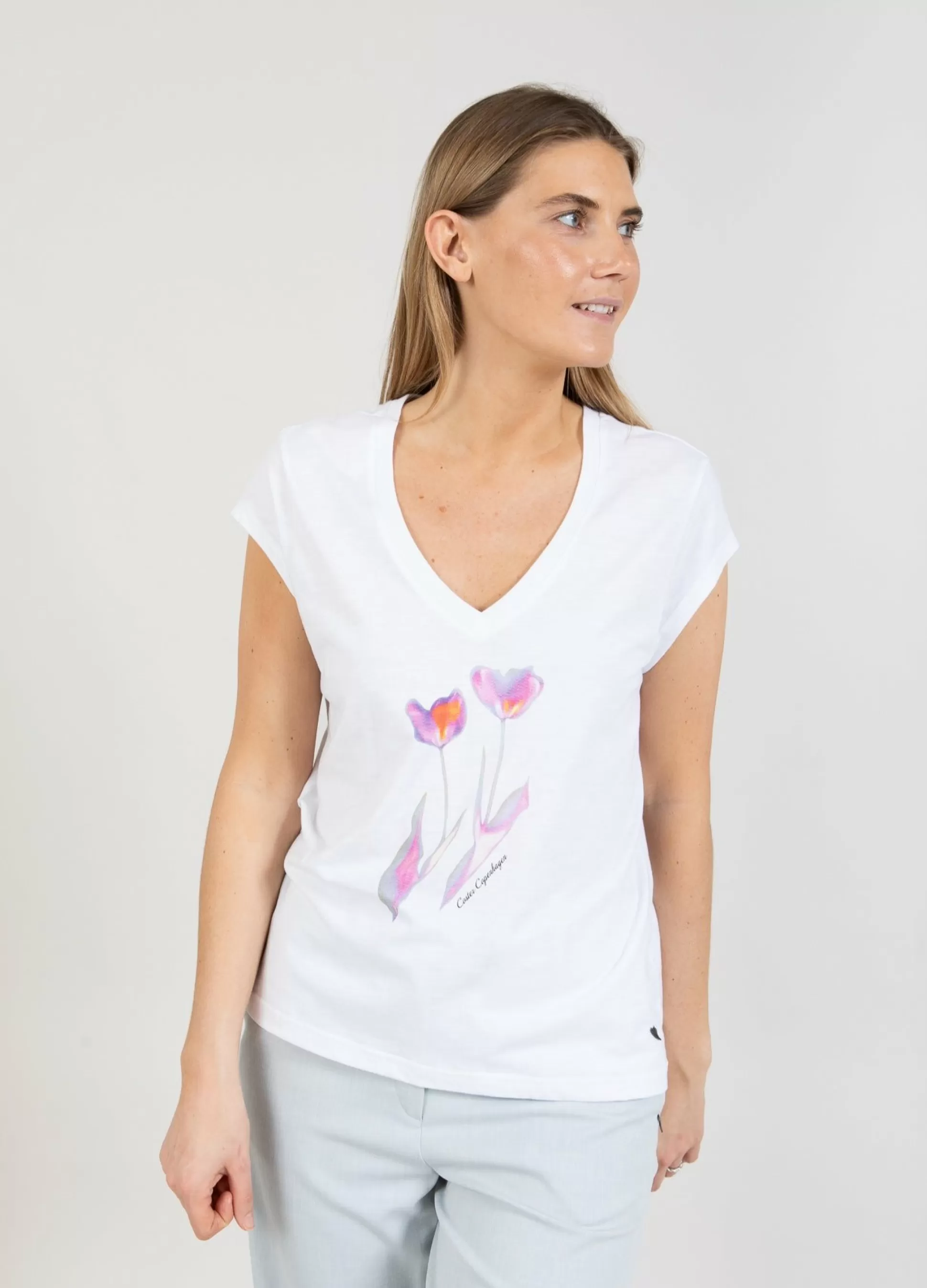 Coster Copenhagen T-Shirt With Flowers Outlet