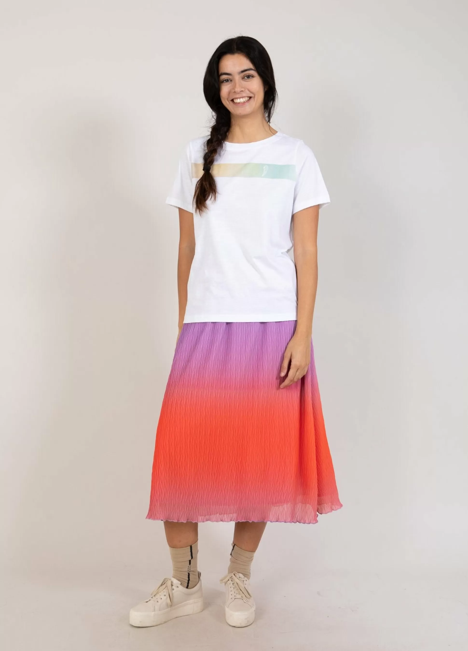 Coster Copenhagen T-Shirt With Gradient Stripe Discount